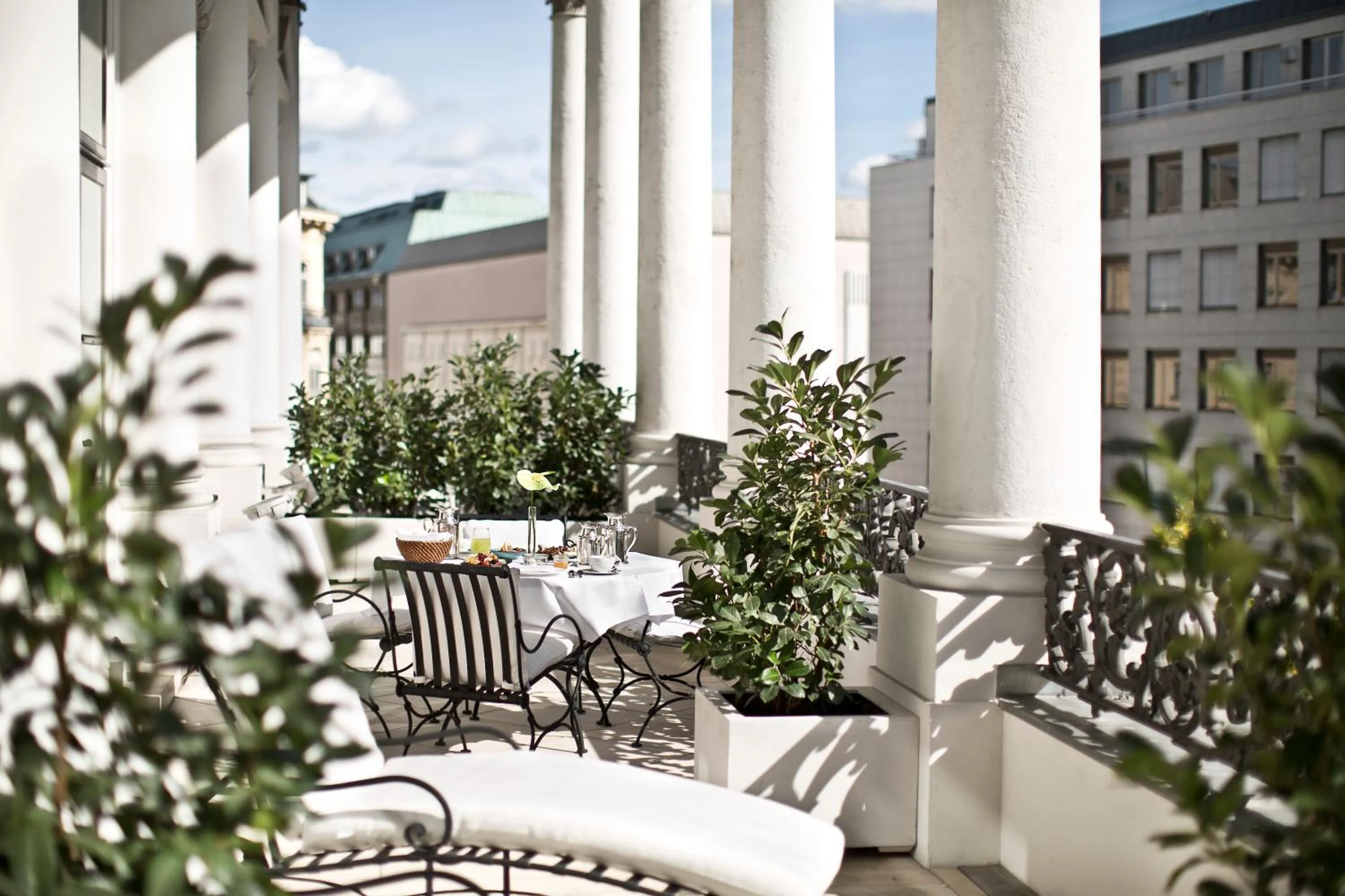 Balcony/Terrace in Palais Coburg Hotel
