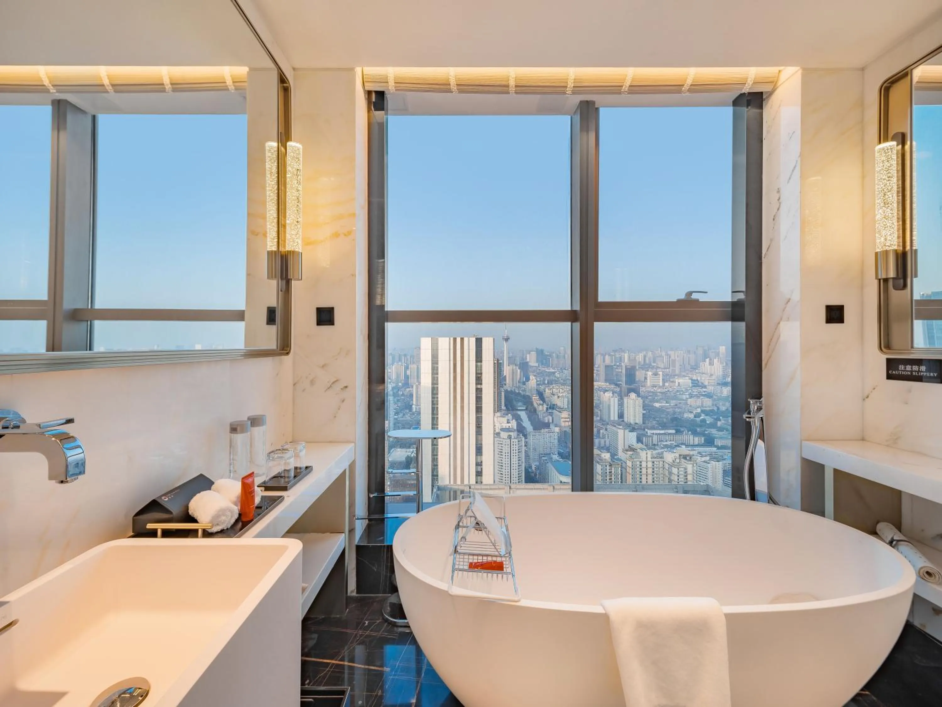 Bathroom in The Langbo Chengdu, in The Unbound Collection by Hyatt