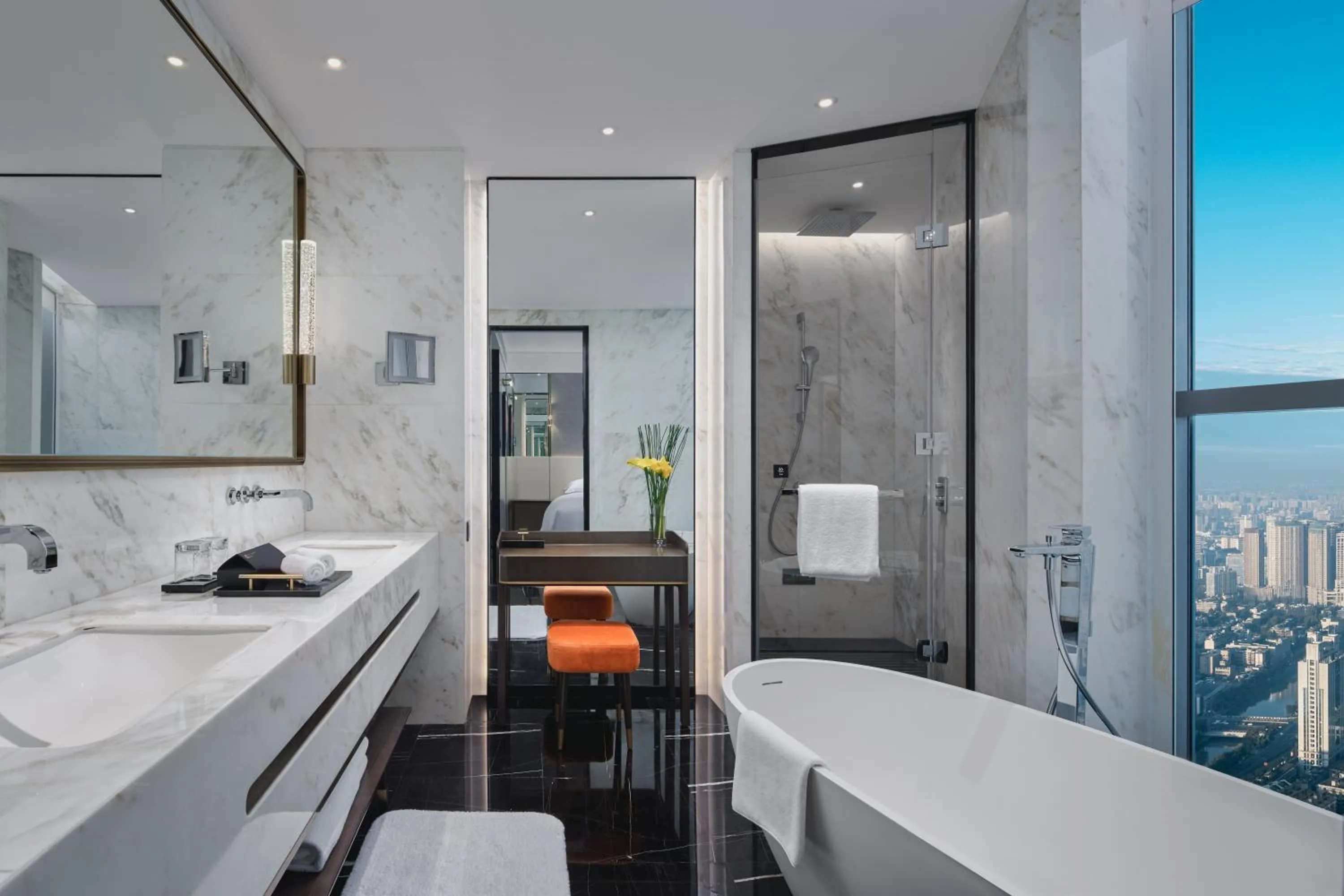 Bathroom in The Langbo Chengdu, in The Unbound Collection by Hyatt