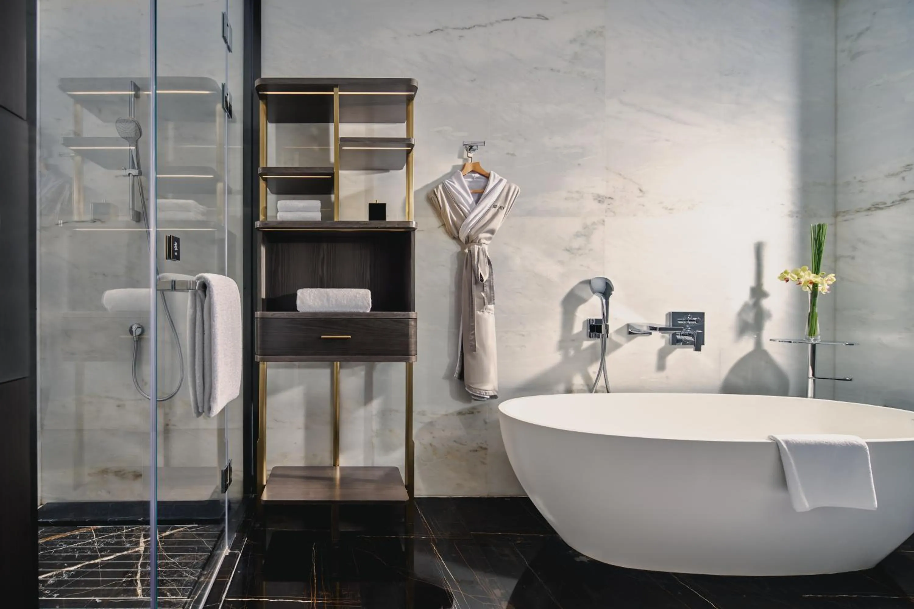 Bathroom in The Langbo Chengdu, in The Unbound Collection by Hyatt