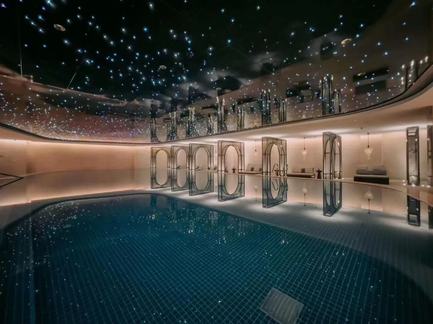 Swimming pool in The Langbo Chengdu, in The Unbound Collection by Hyatt