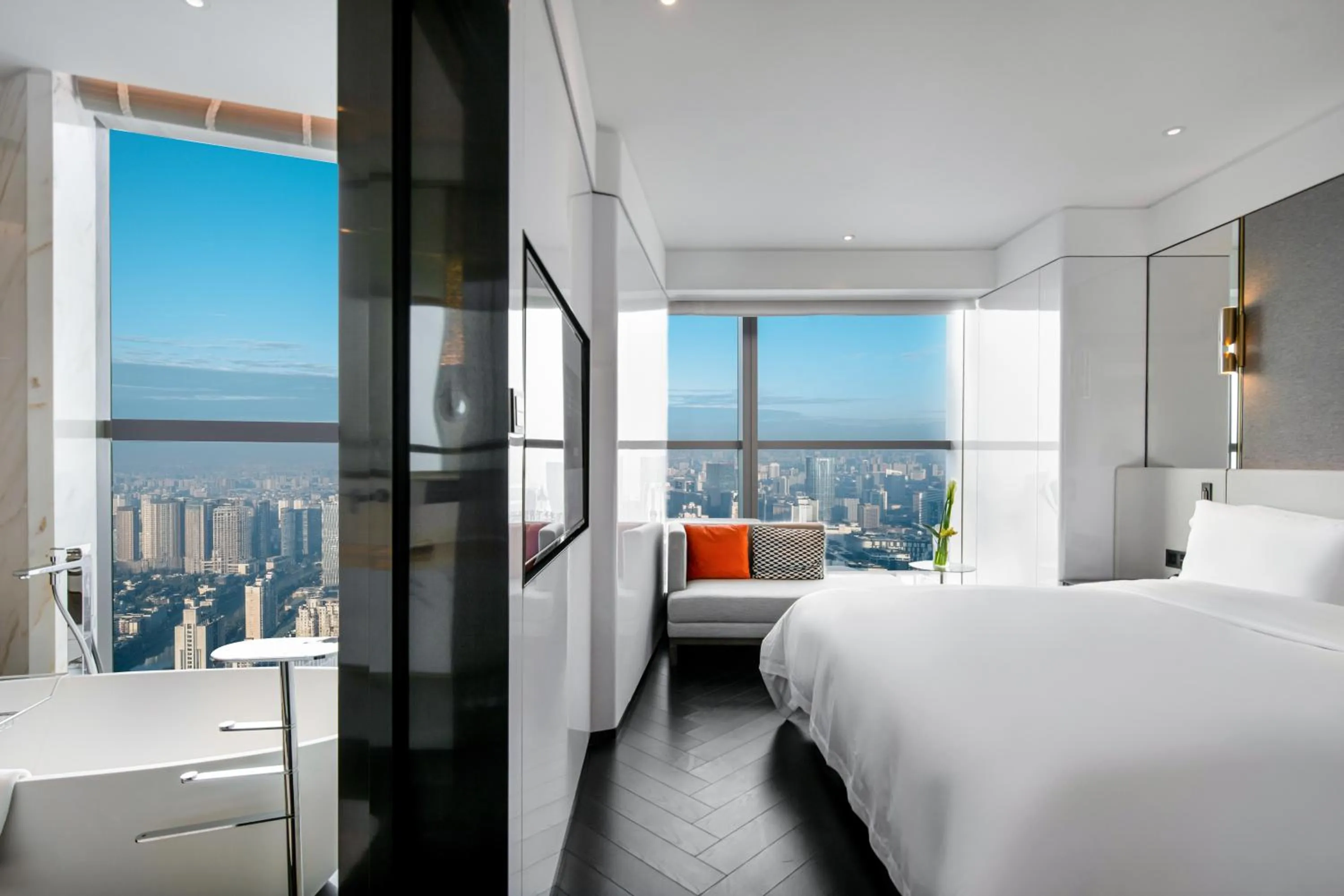 Bedroom, Bed in The Langbo Chengdu, in The Unbound Collection by Hyatt