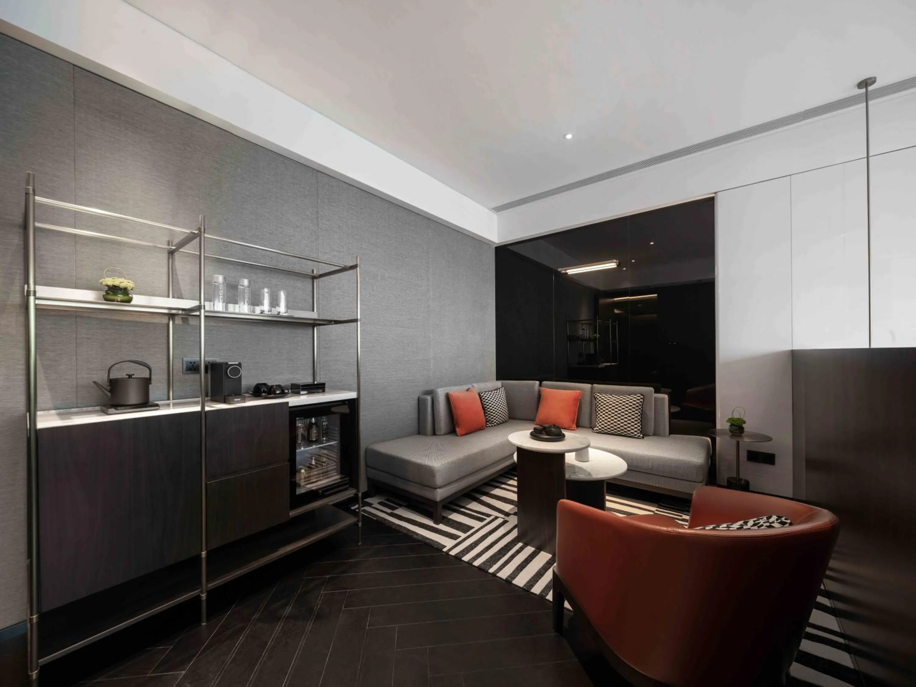 Living room in The Langbo Chengdu, in The Unbound Collection by Hyatt