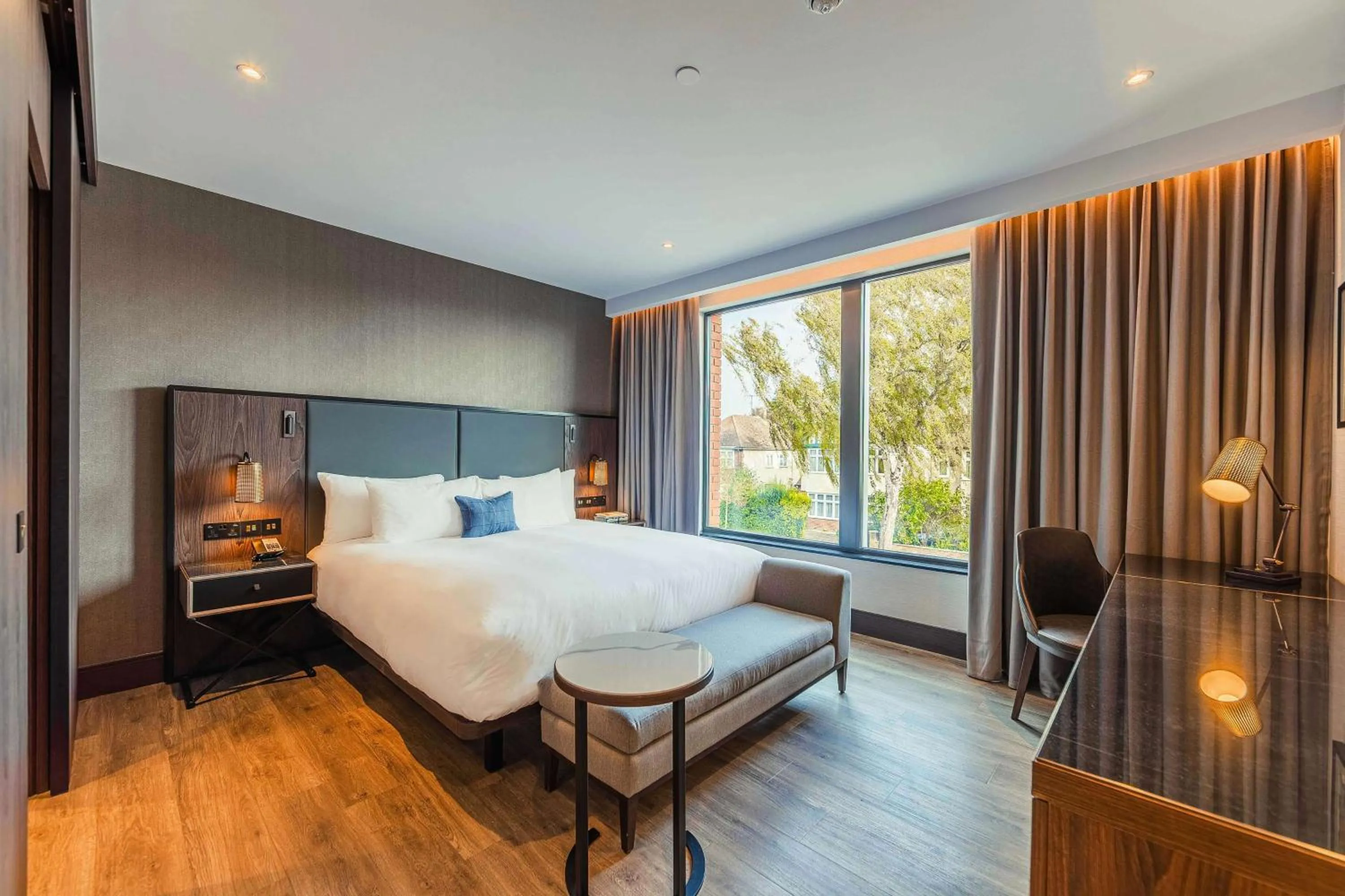 Bed in The Fellows House Cambridge, Curio Collection By Hilton