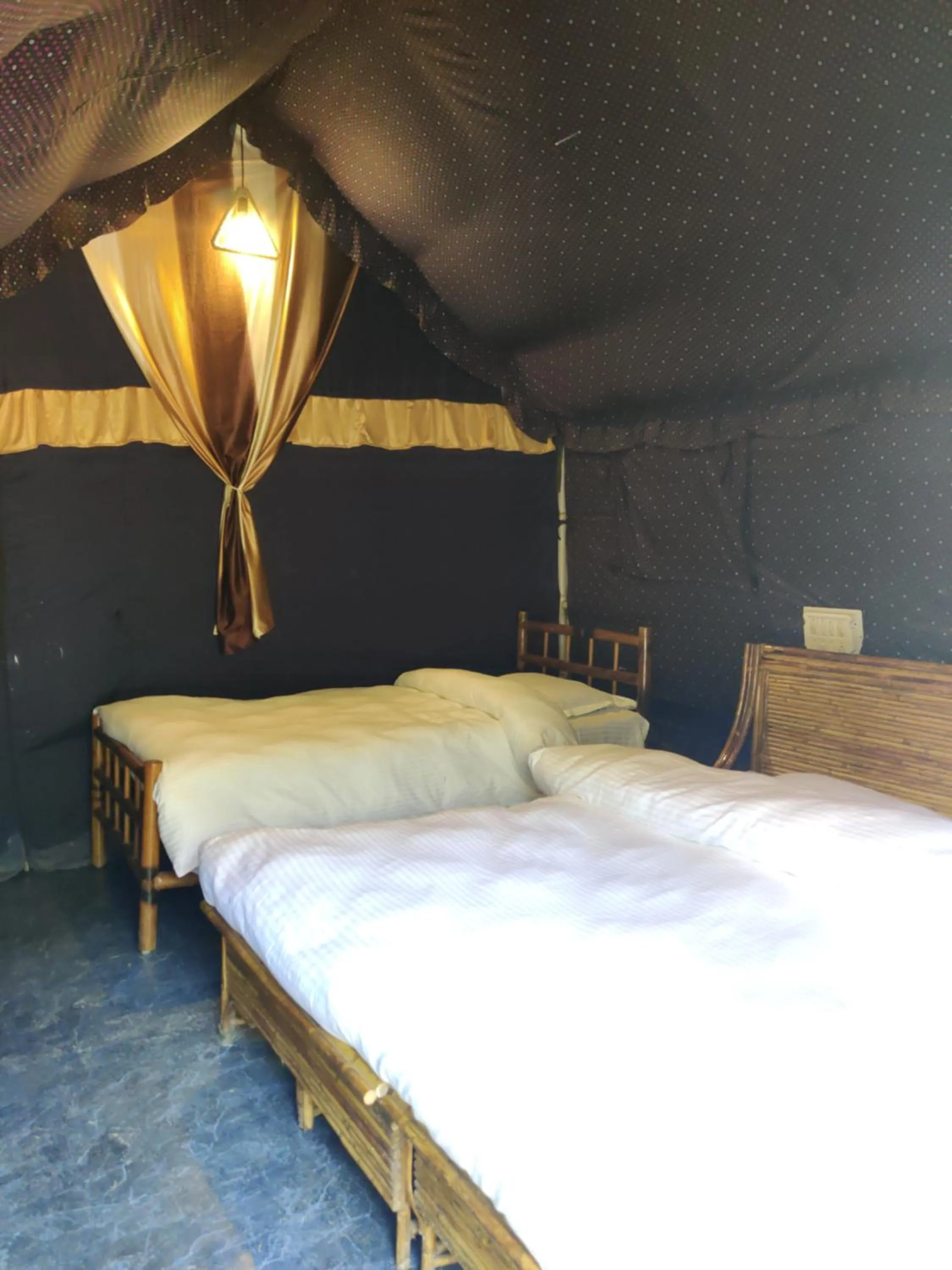 Bed in H7Stay Luxury Cottages And Camps, Rishikesh