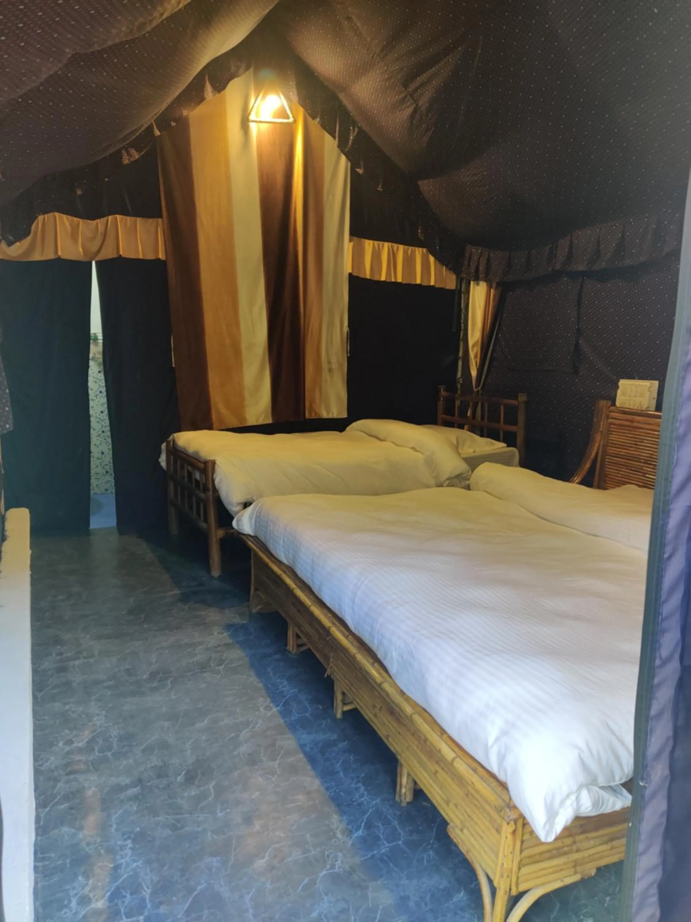Bed in H7Stay Luxury Cottages And Camps, Rishikesh