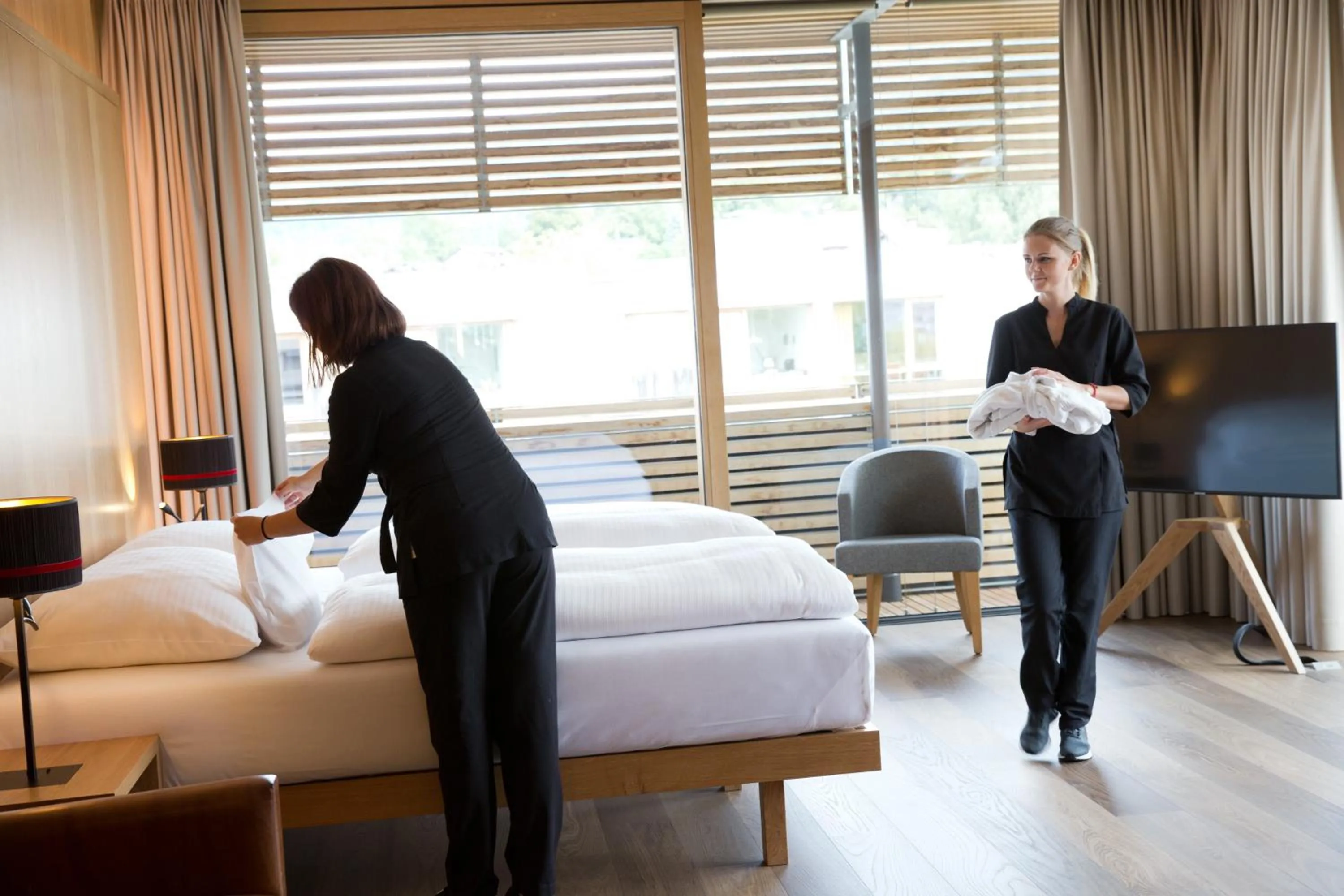 People, Bed in Hotel Schwärzler