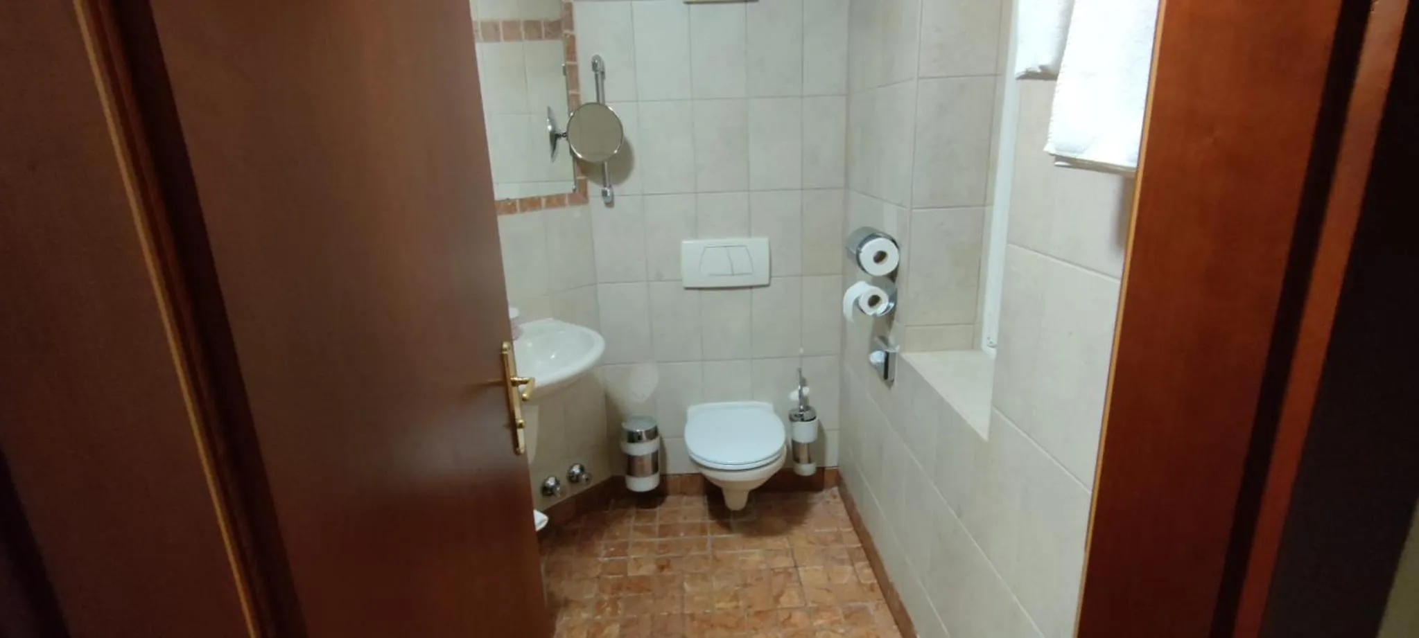 Toilet in Hotel Goldener Ochs