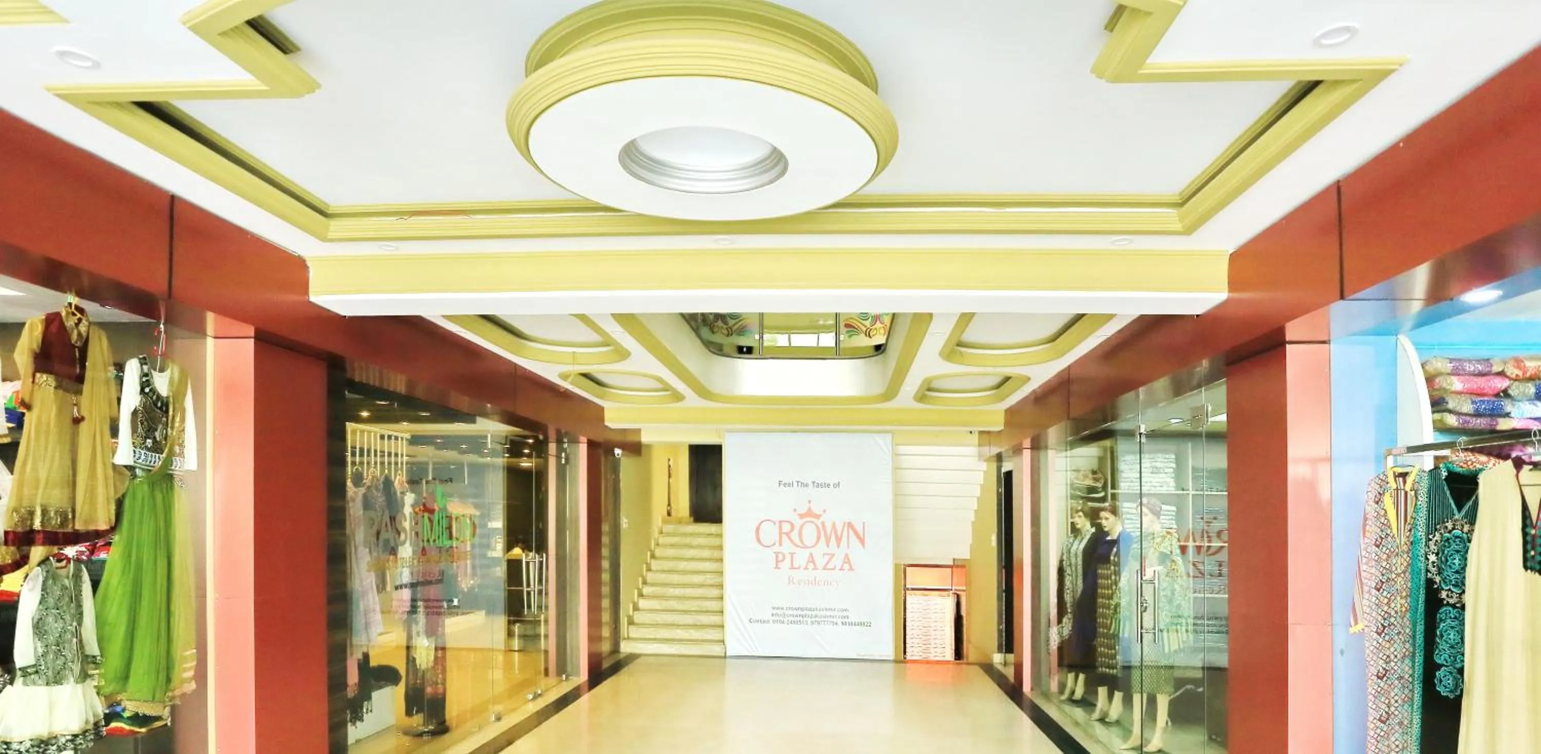 Facade/entrance in Crown Plaza Residency