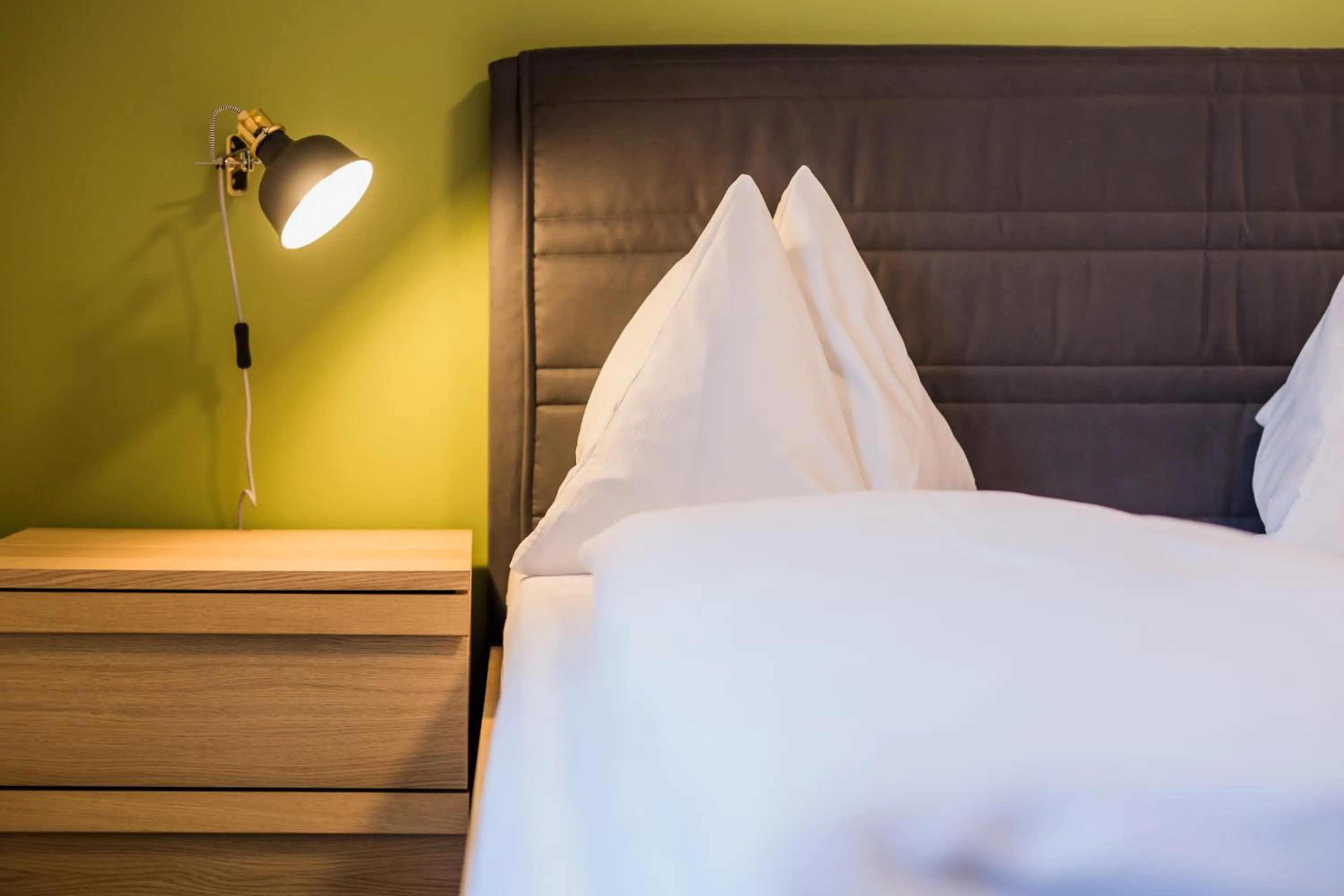 Bed in Hotel Obermayr