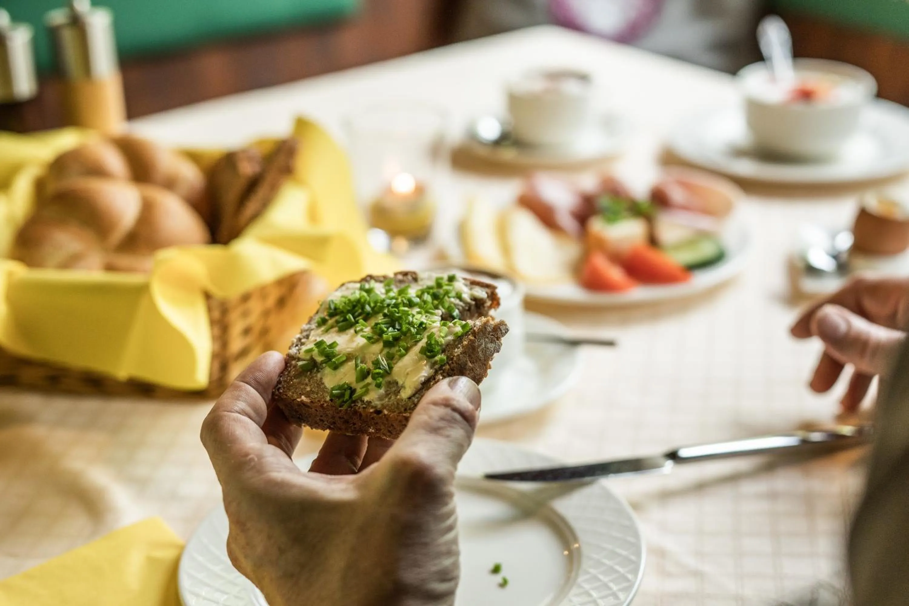 Food close-up in Hotel Obermayr