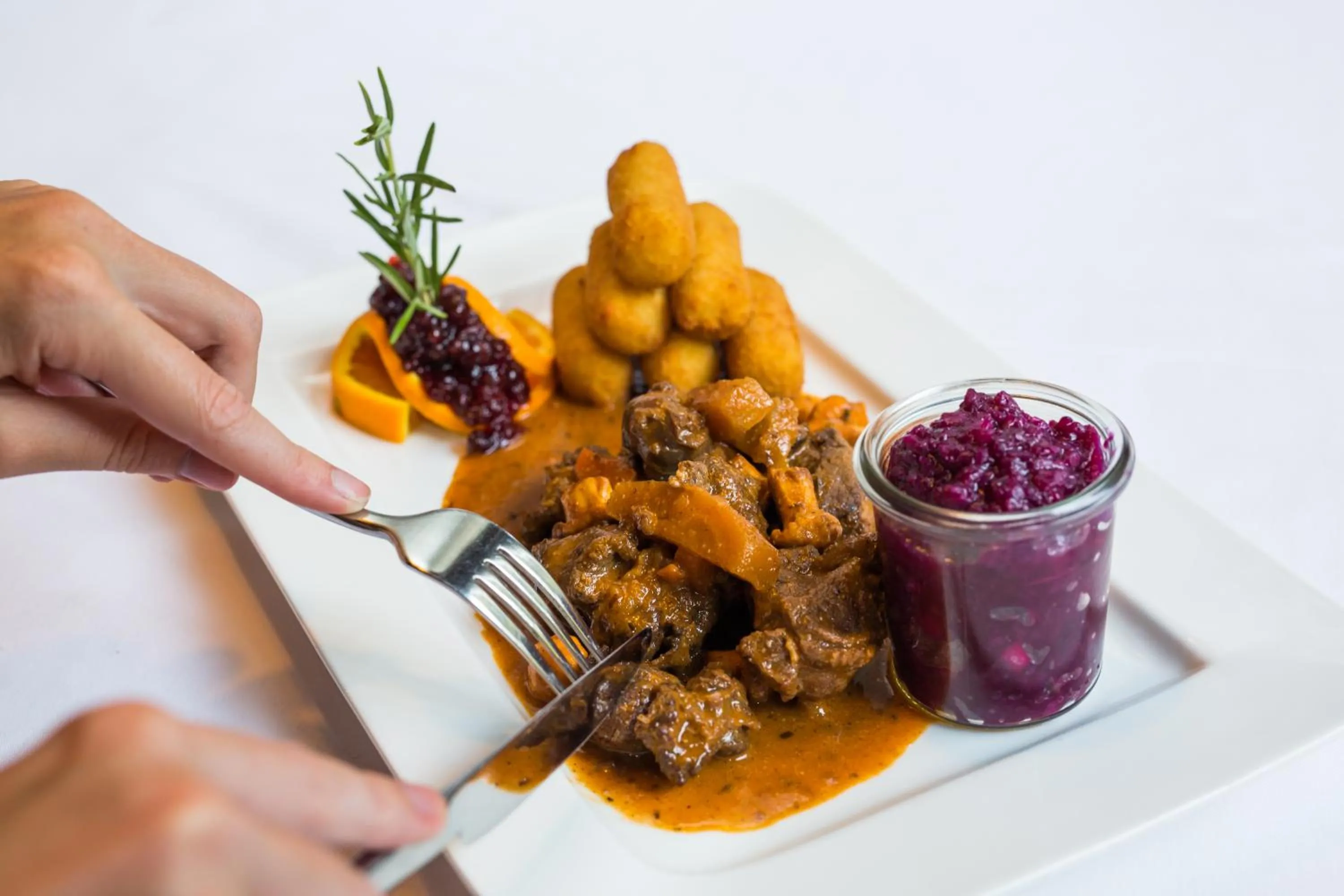 Food close-up in Hotel Obermayr