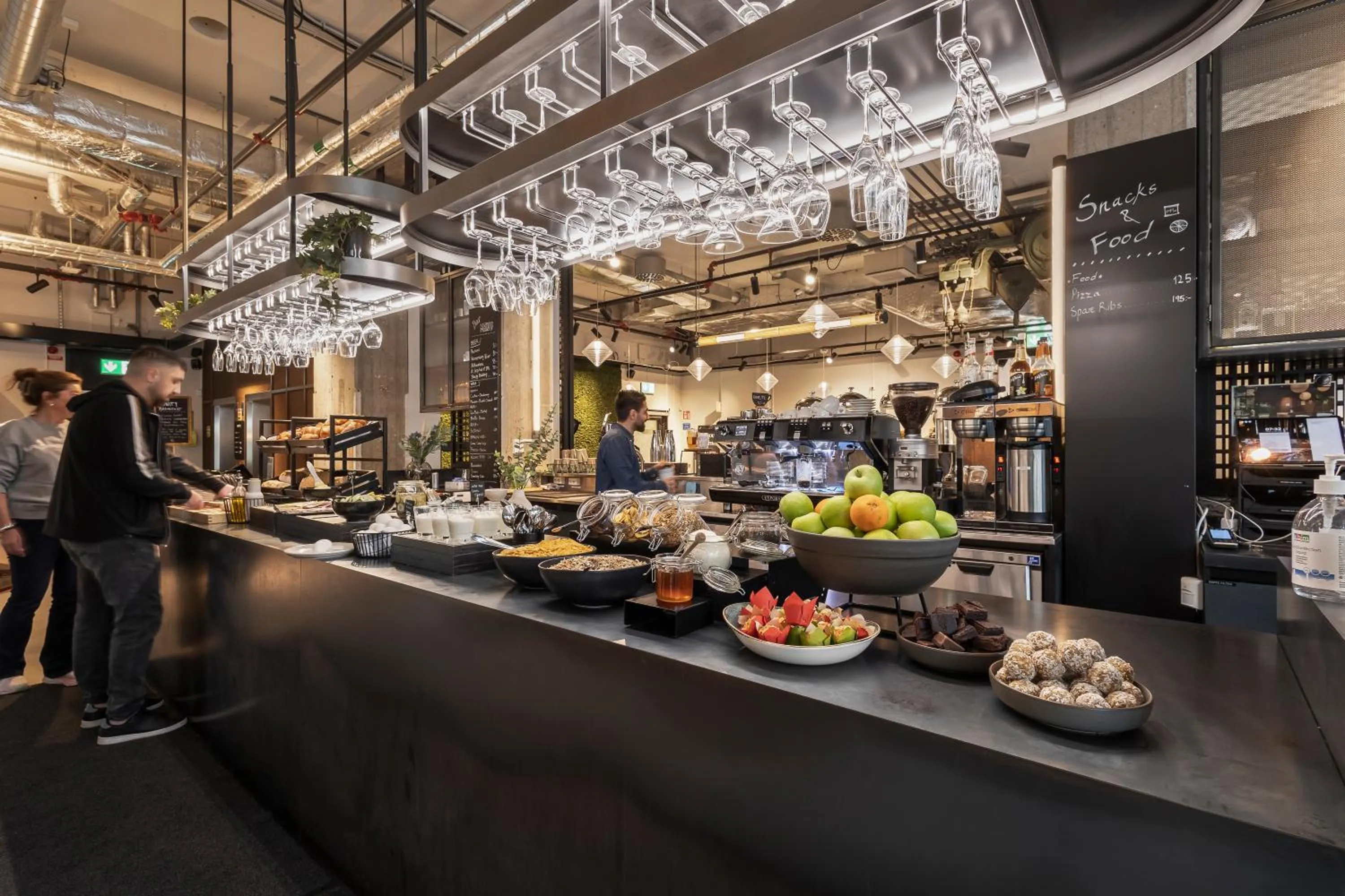 Buffet breakfast in Unity Hammarby Sjöstad - A Studio Hotel