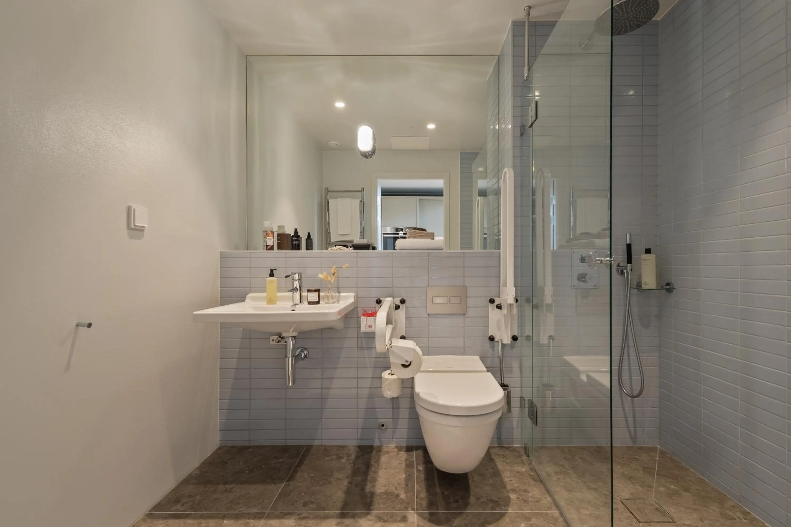 Shower in Unity Hammarby Sjöstad - A Studio Hotel