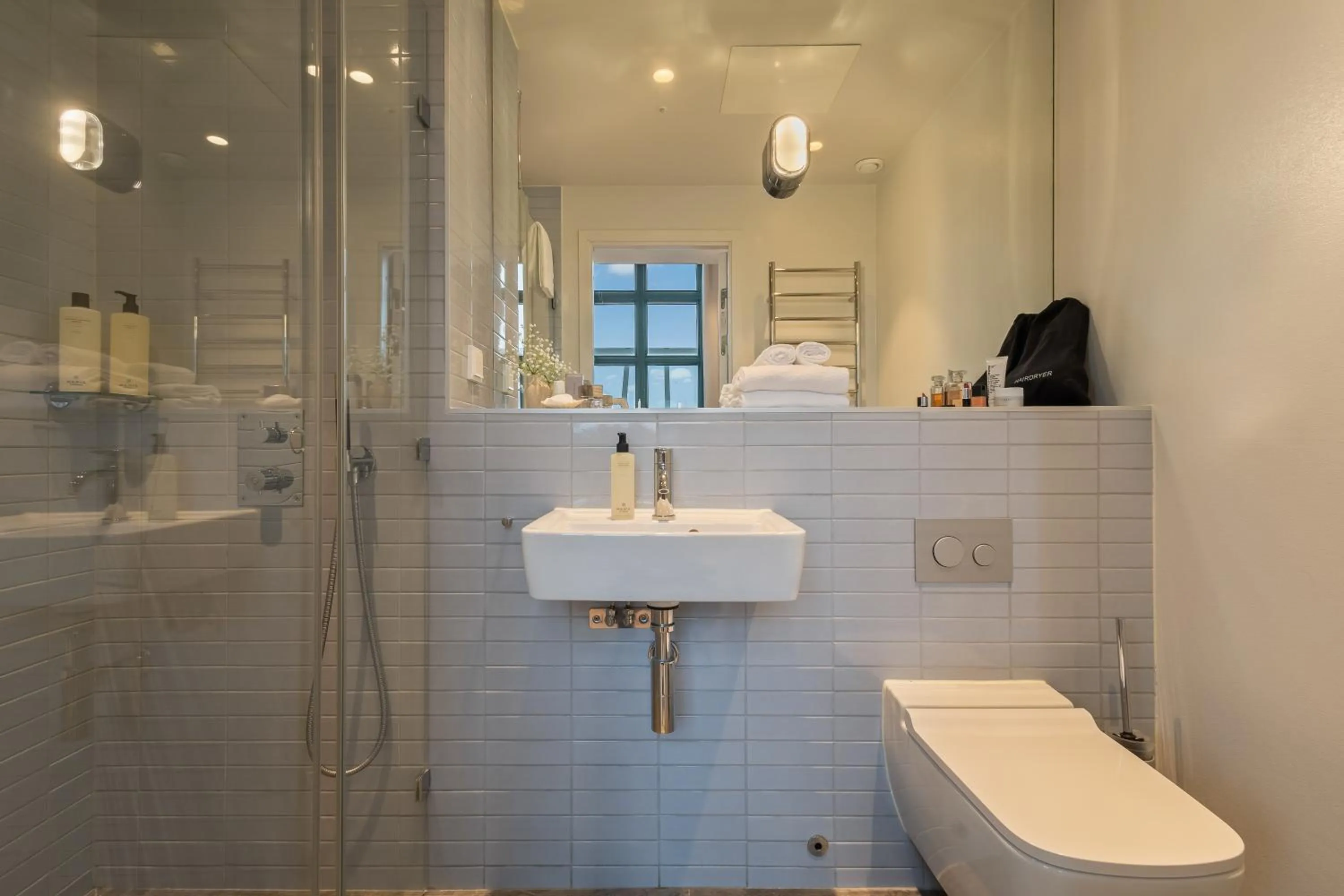 Shower in Unity Hammarby Sjöstad - A Studio Hotel