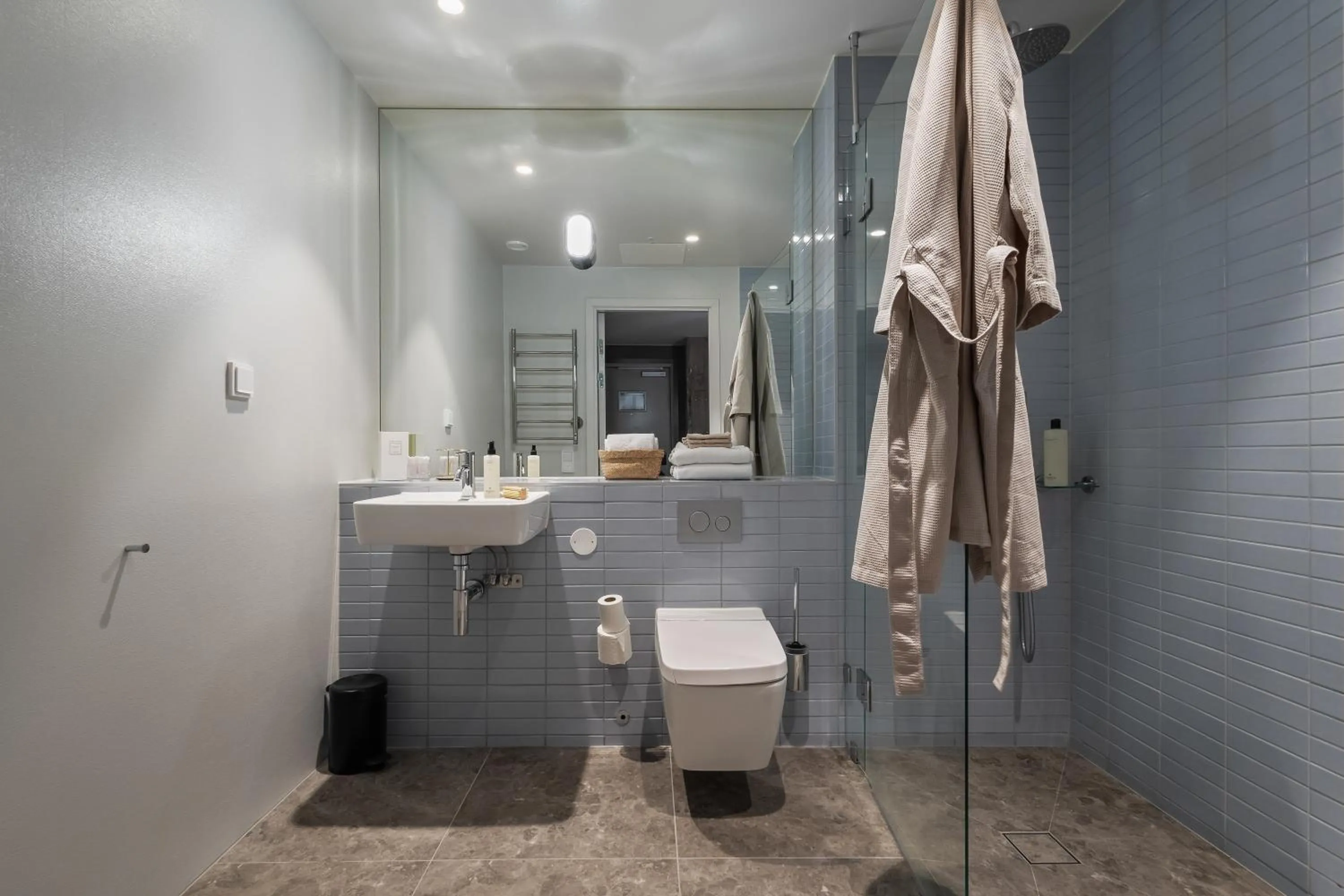 Shower in Unity Hammarby Sjöstad - A Studio Hotel