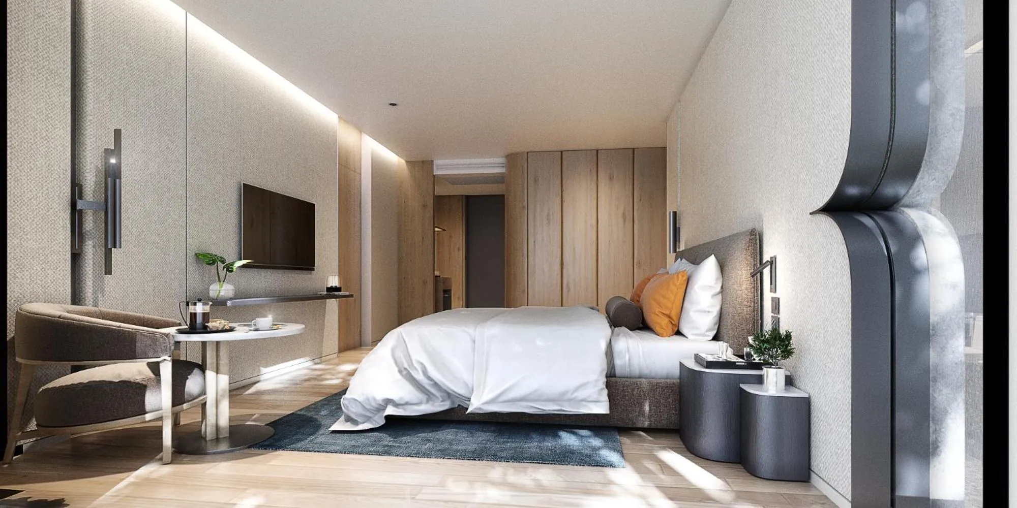 Shower, Bed in dusitD2 Hua Hin