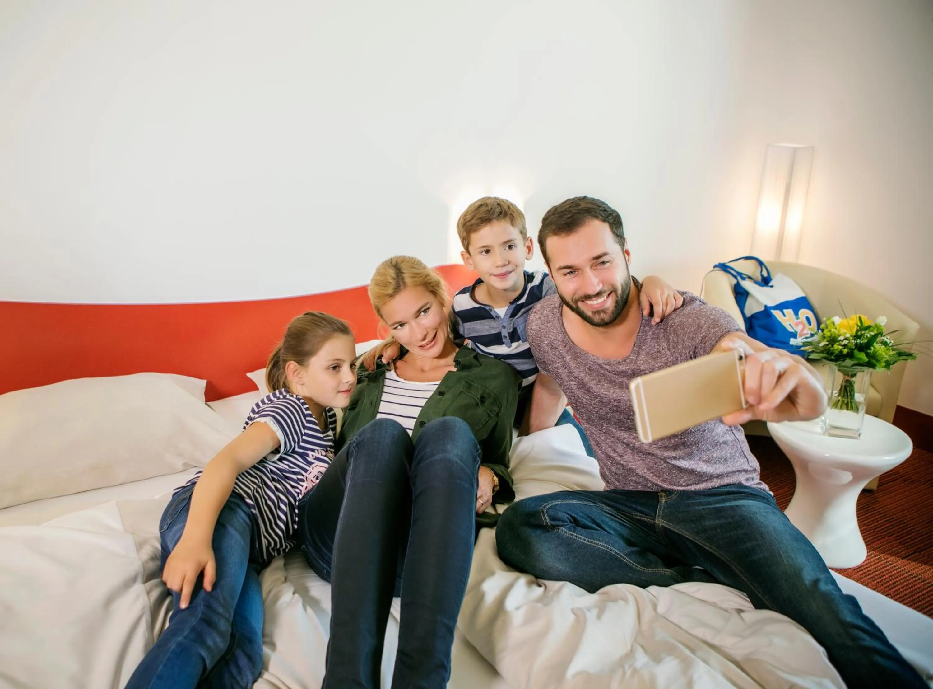 Family, Bed in H2O Hotel-Therme-Resort, 3 Sterne superior, für Familien mit Kindern