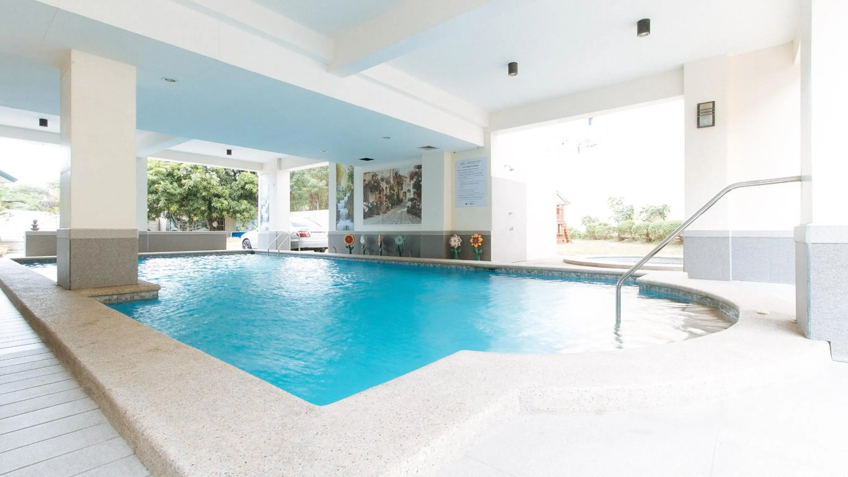 Pool view in RedDoorz Plus at Alpina Heights Paranaque