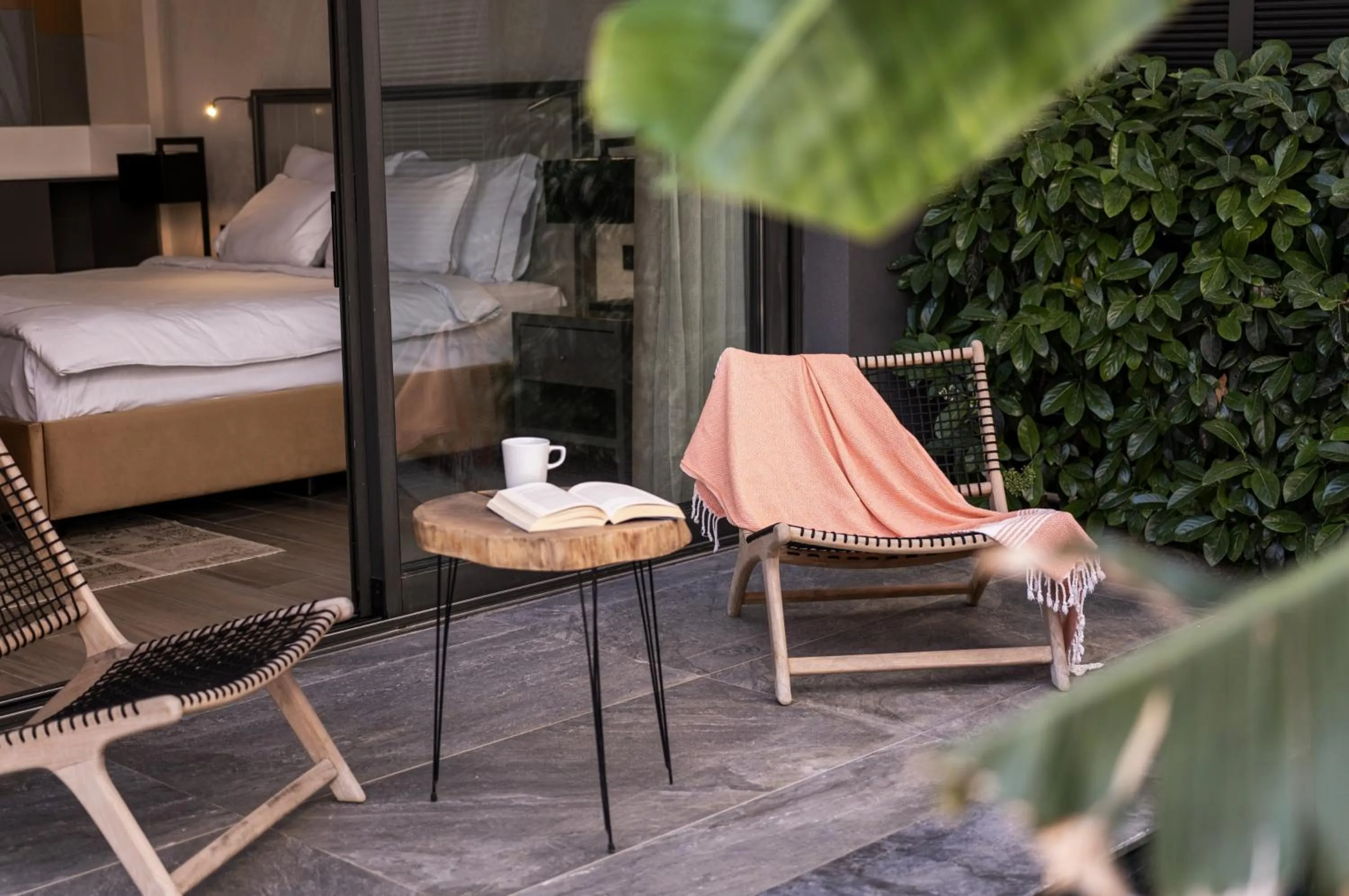 Balcony/Terrace, Bed in Unique Life Style Hotel