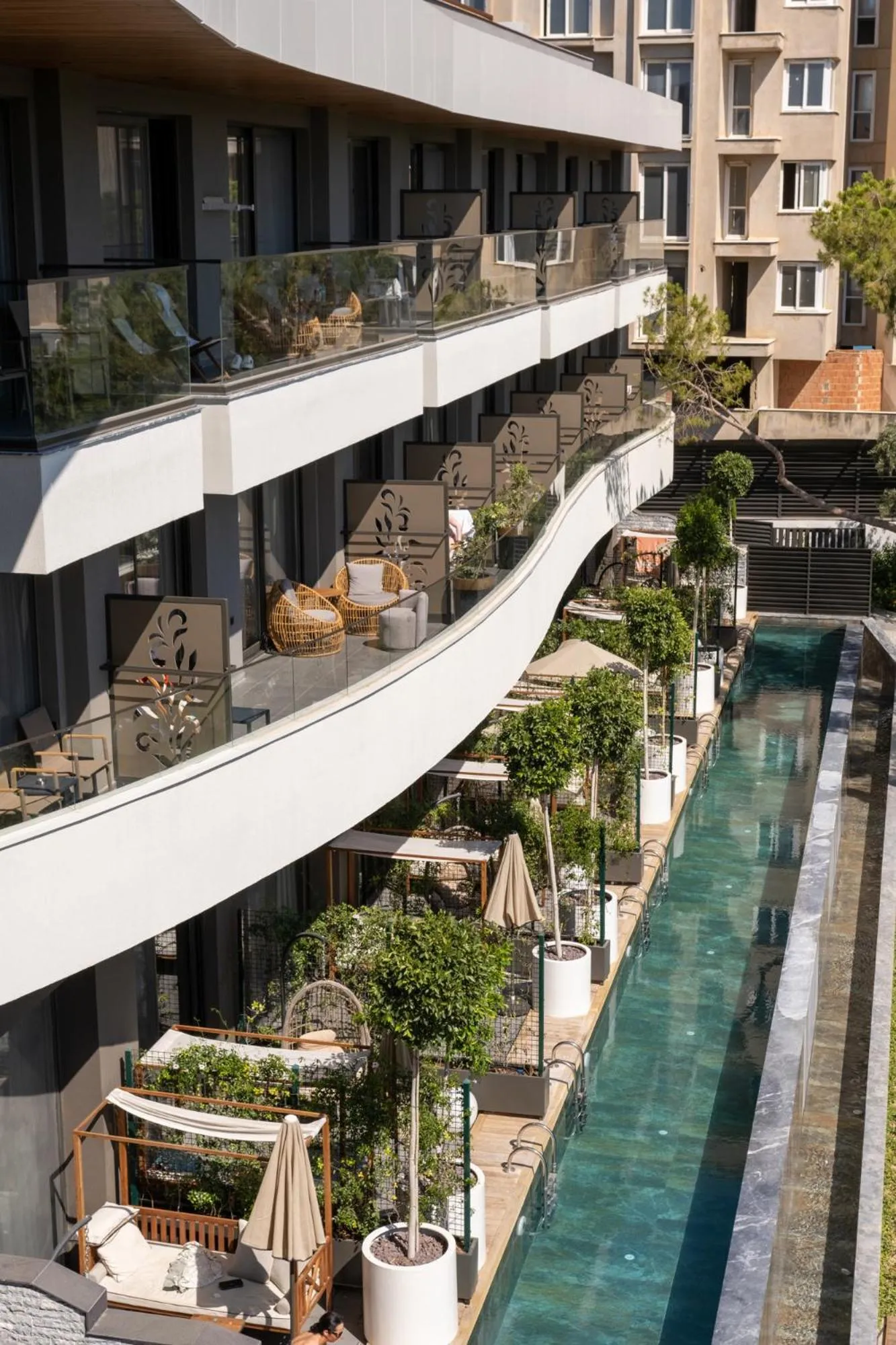 Pool view in Unique Life Style Hotel