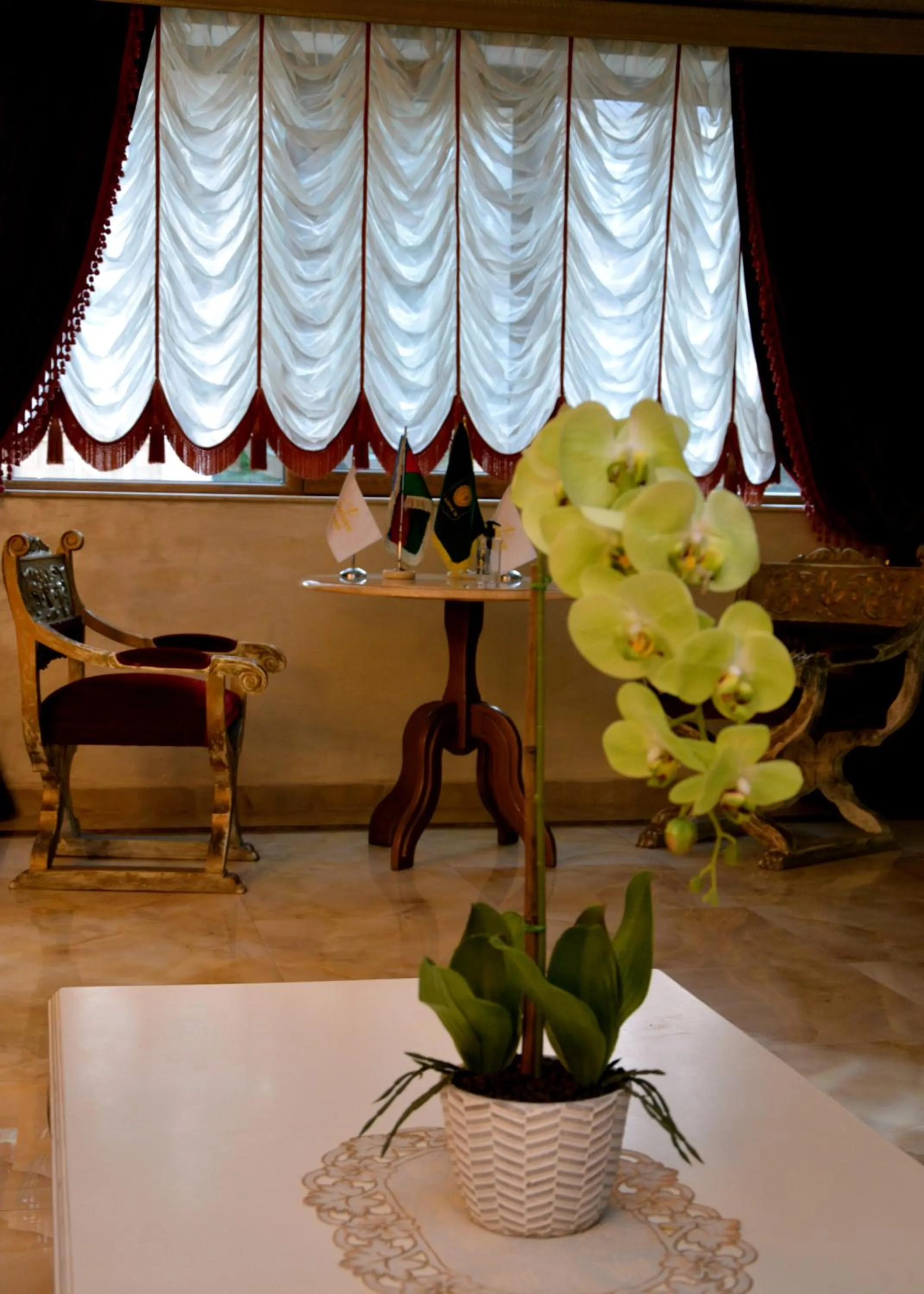 Seating area in Deluxe Hotel Ganja