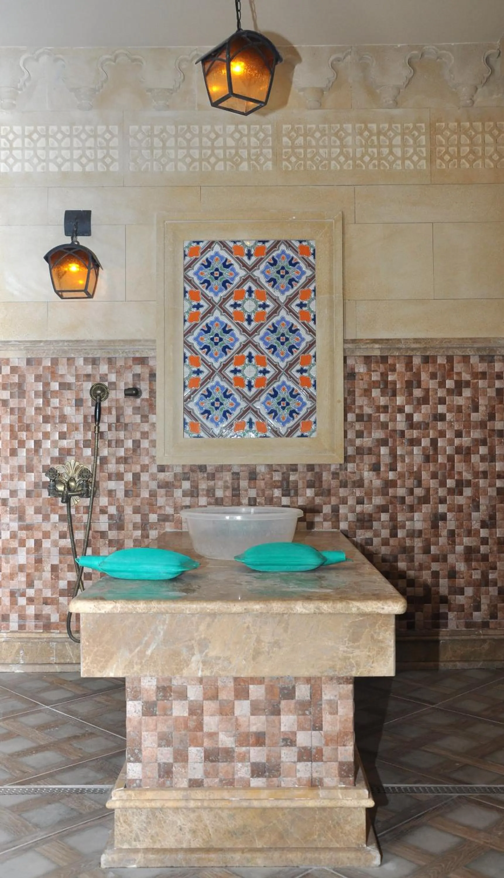 Steam room in Deluxe Hotel Ganja