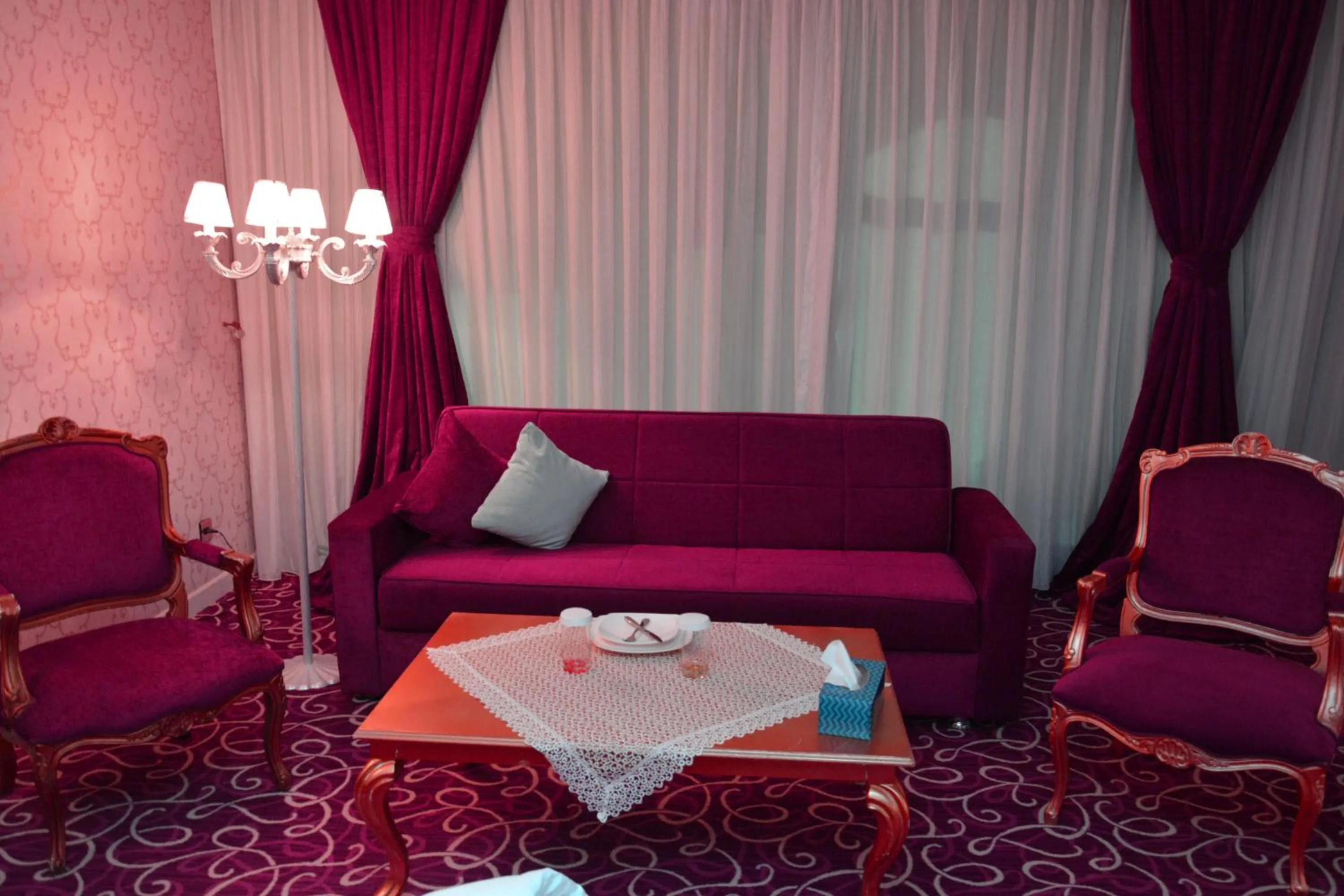 Seating area in Deluxe Hotel Ganja