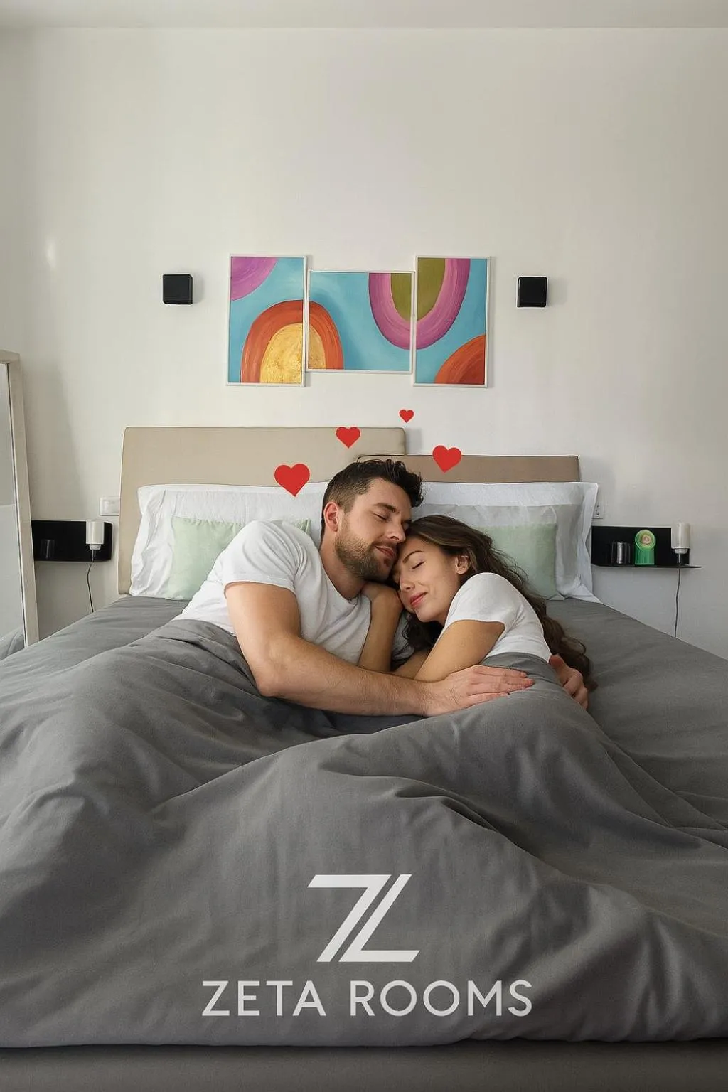 Bedroom, Bed in Zeta Rooms