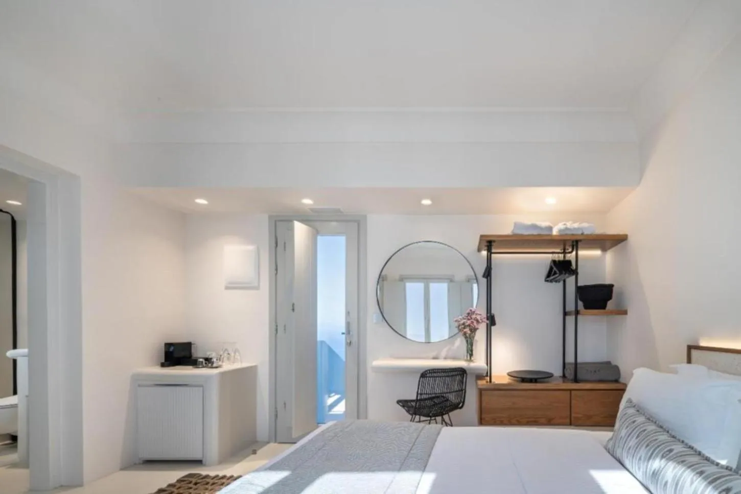 Bed in Akra Suites & Spa