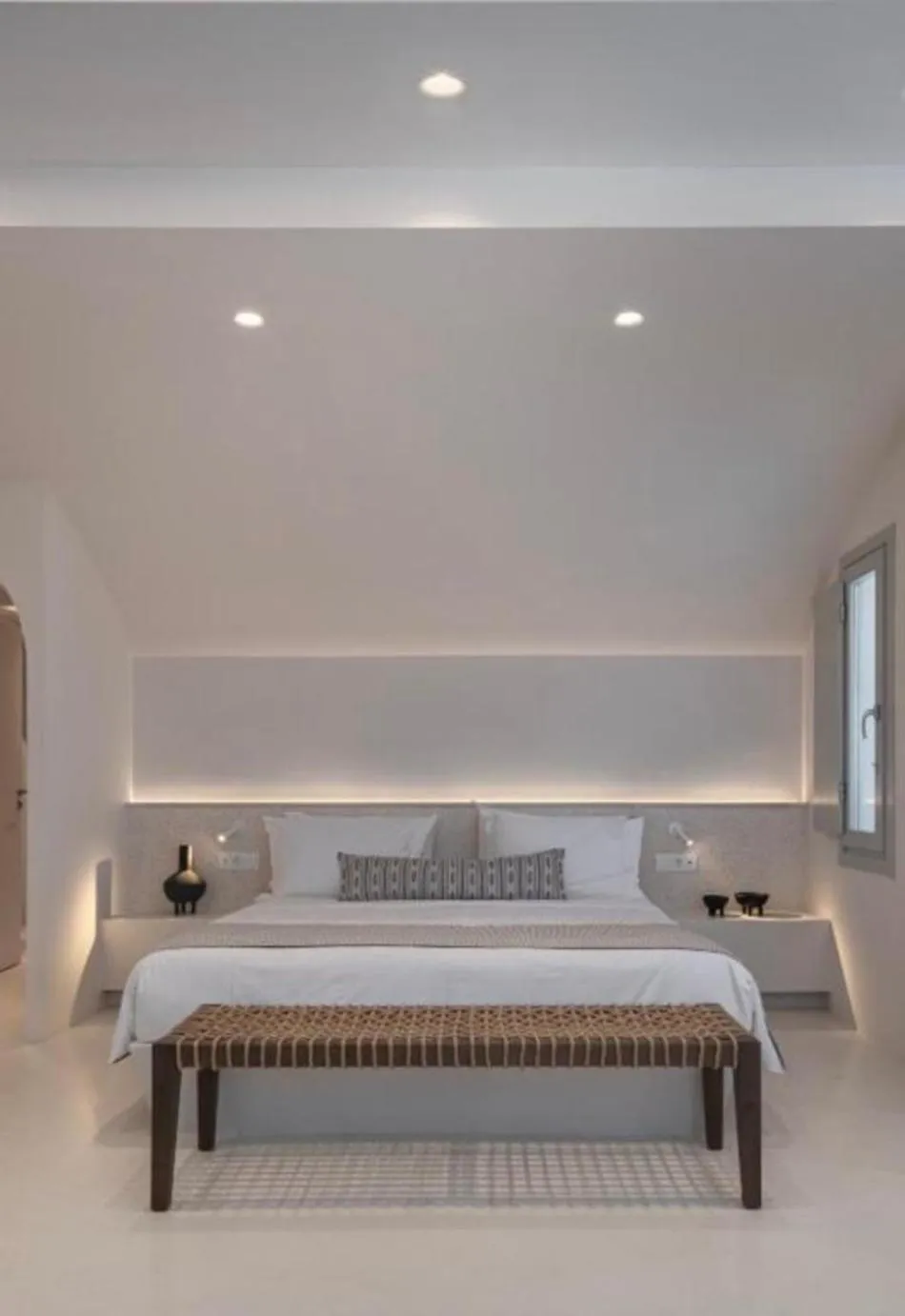 Bed in Akra Suites & Spa