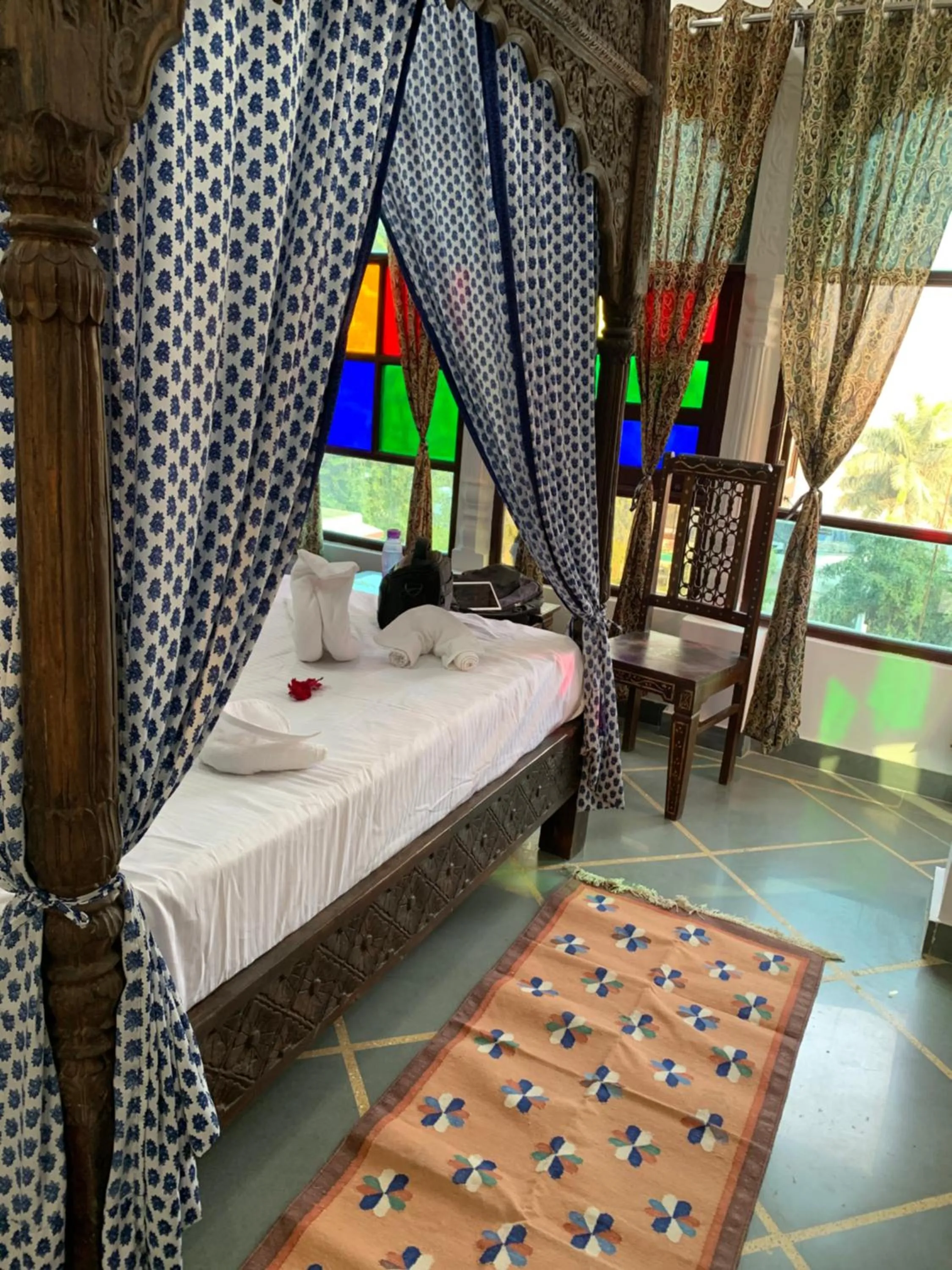 Bedroom, Bed in Soham Haveli Udaipur