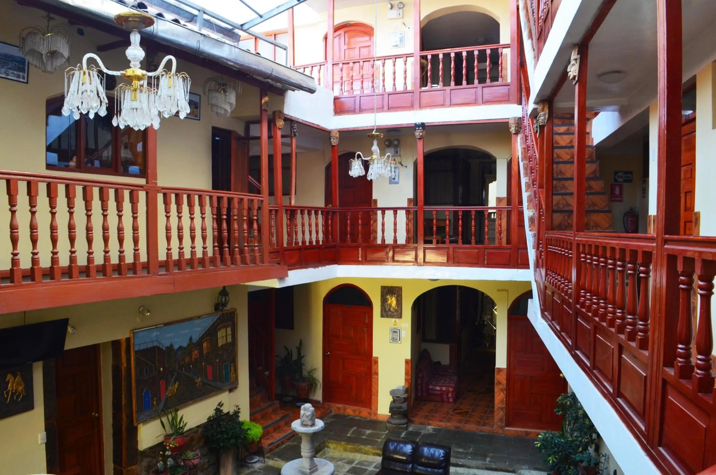 Bird's eye view in Hotel Choquequirao