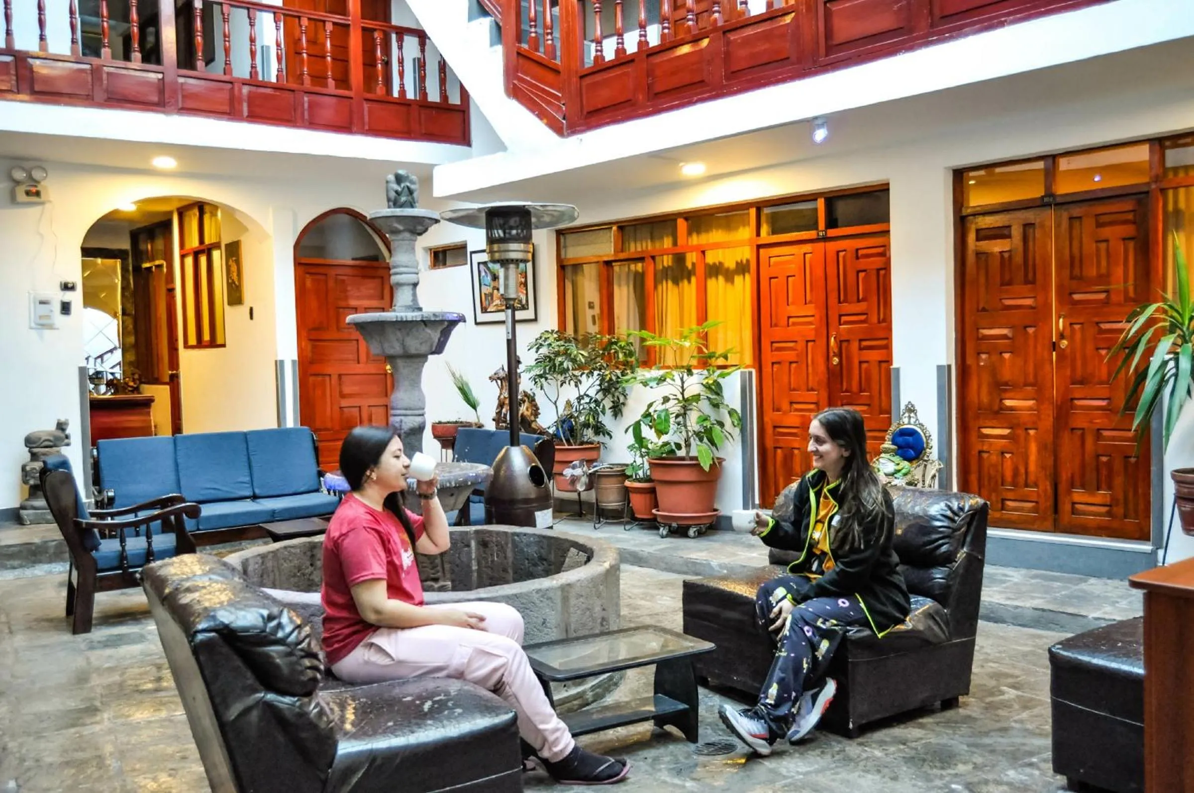 People in Hotel Choquequirao