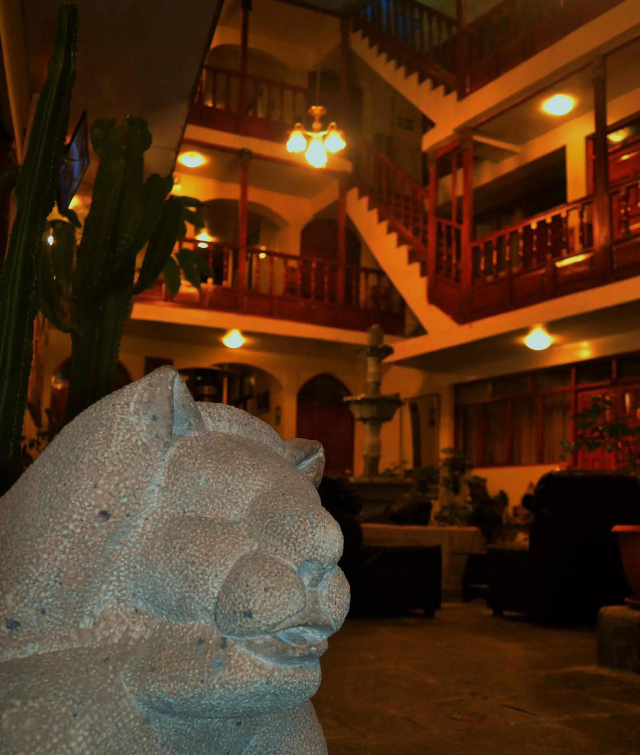 Communal lounge/ TV room in Hotel Choquequirao