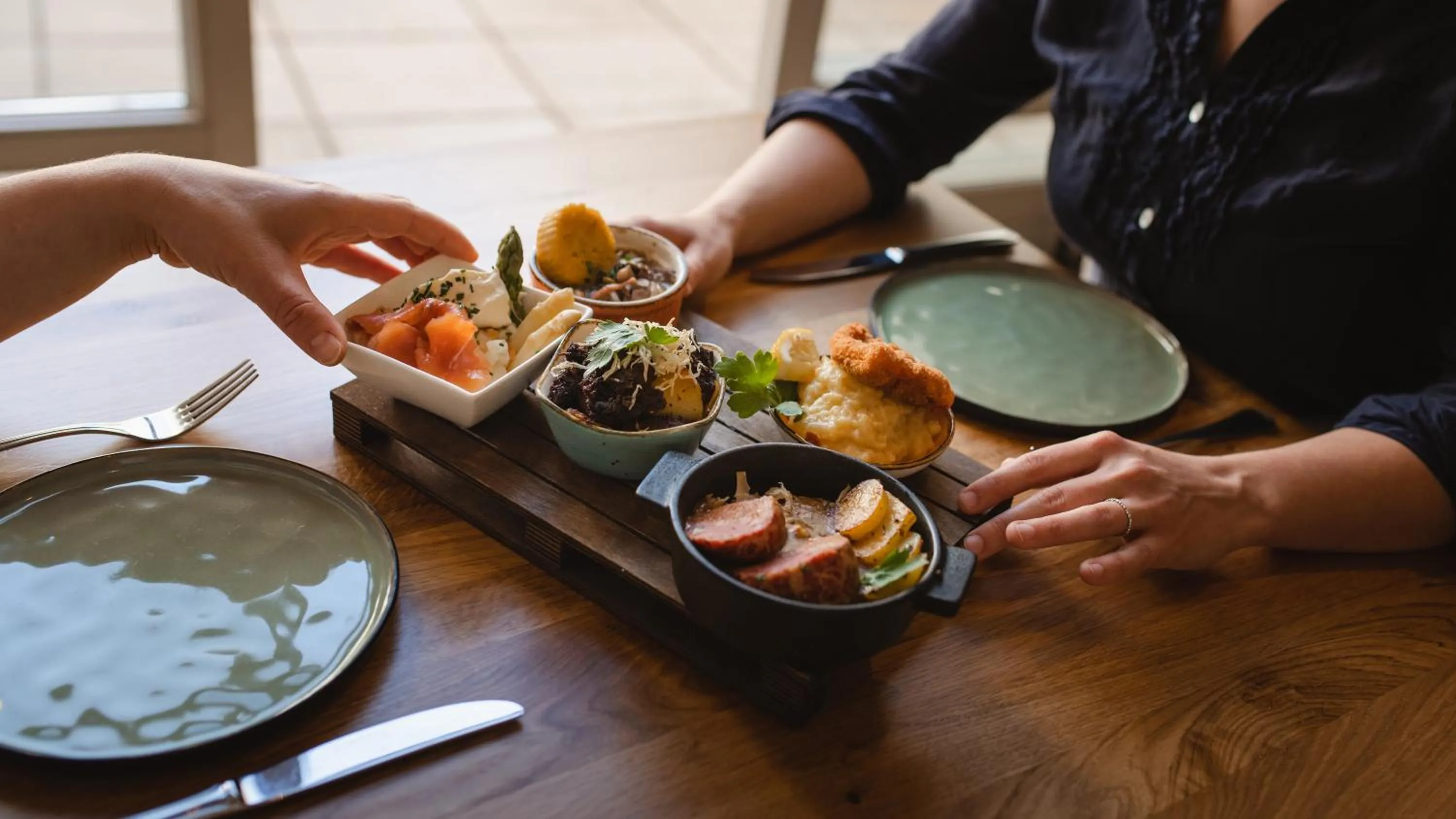 Food and drinks in Hotel Restaurant zur Post