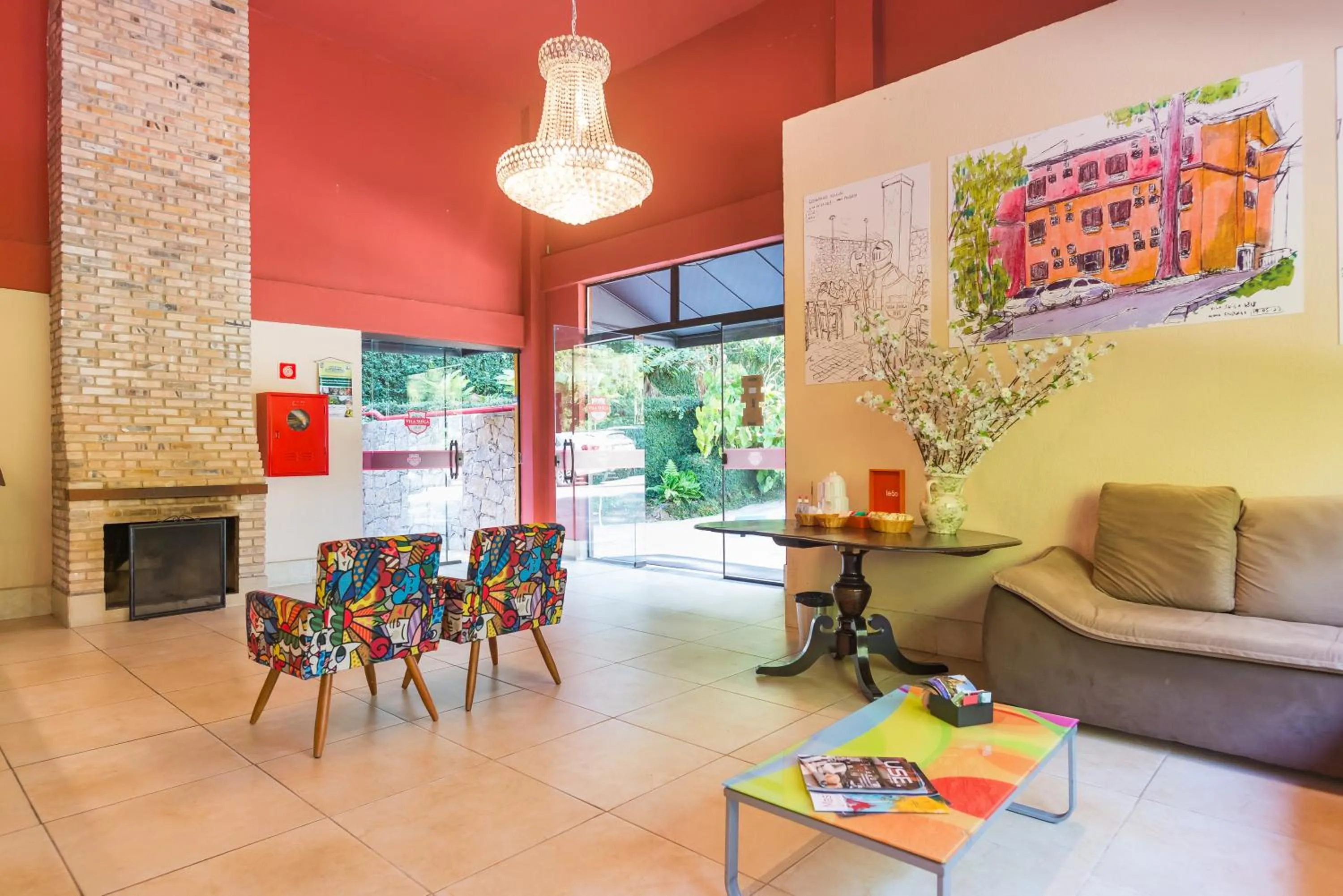 Lobby or reception in Hotel Vila Suíça 1818