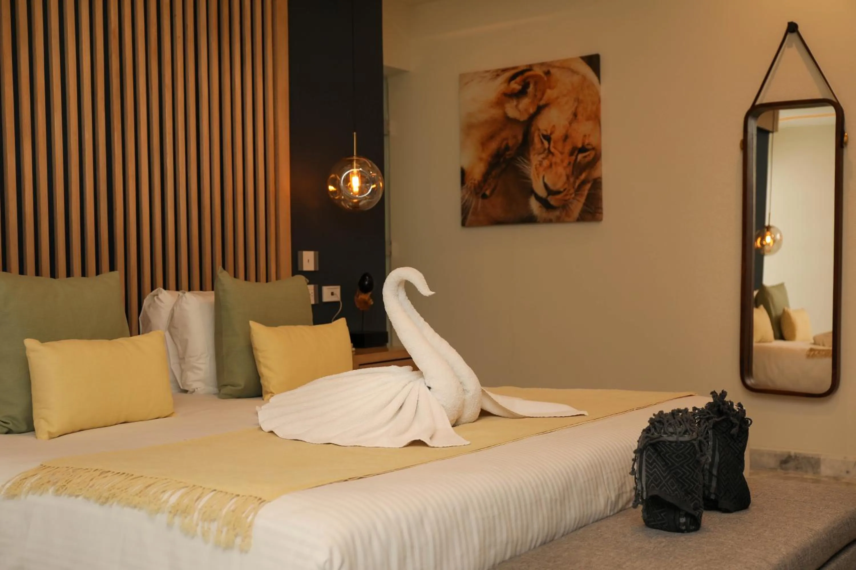 Bed in Panther Bay Boutique Hotel