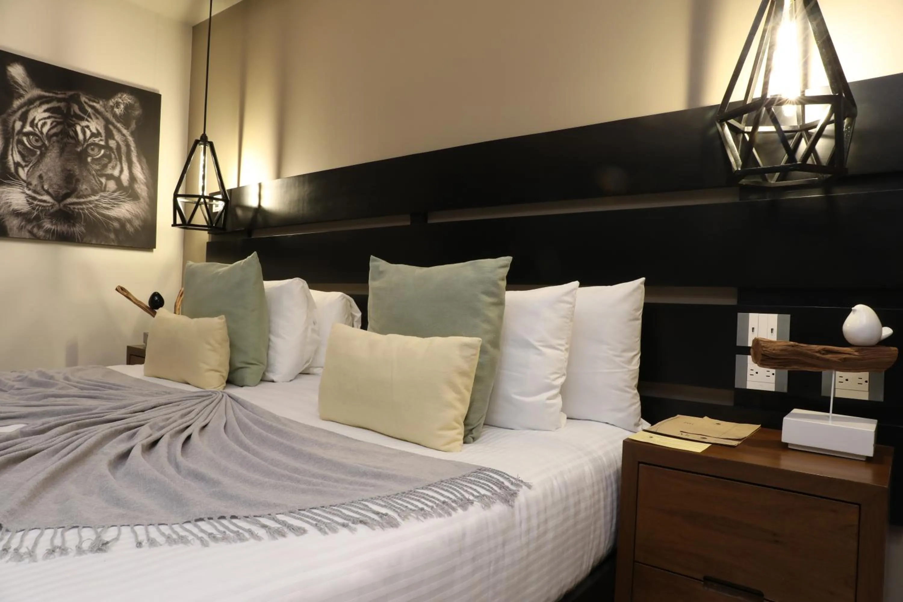 Bed in Panther Bay Boutique Hotel