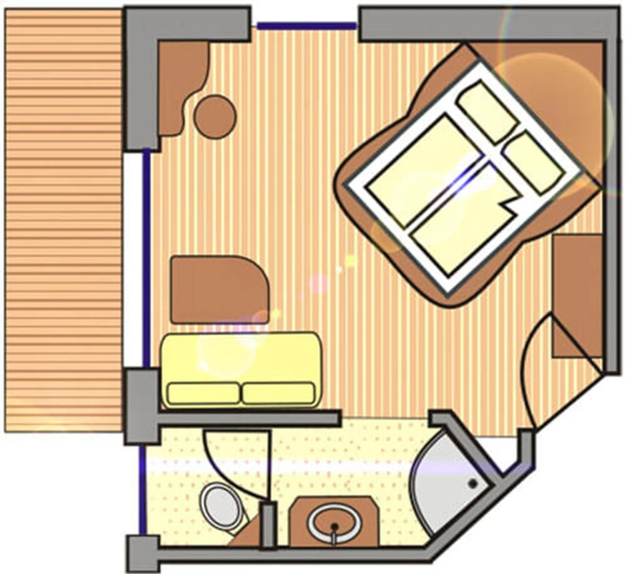 Floor plan in Bed & Breakfast Landhaus Strasser