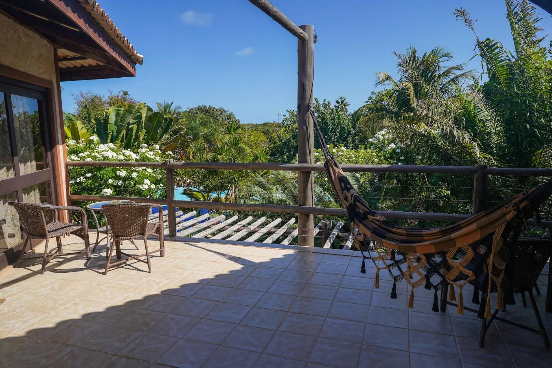 Balcony/Terrace in Pousada Morada dos Ventos