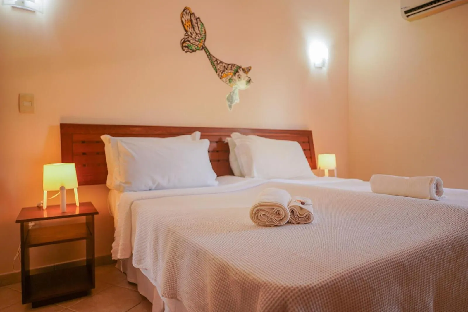 Bed in Pousada Morada dos Ventos