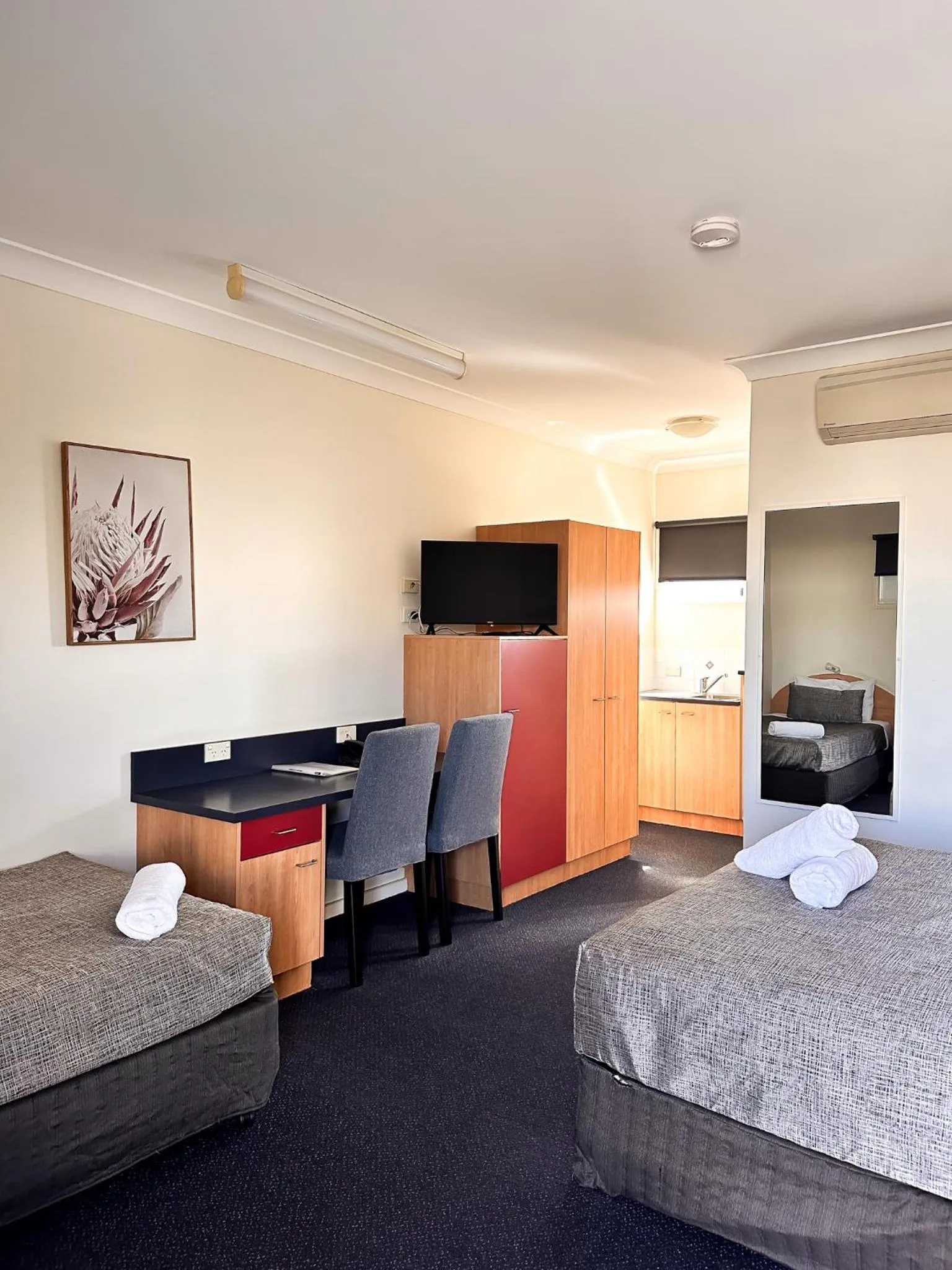 Bed in Boulevard Lodge Bundaberg