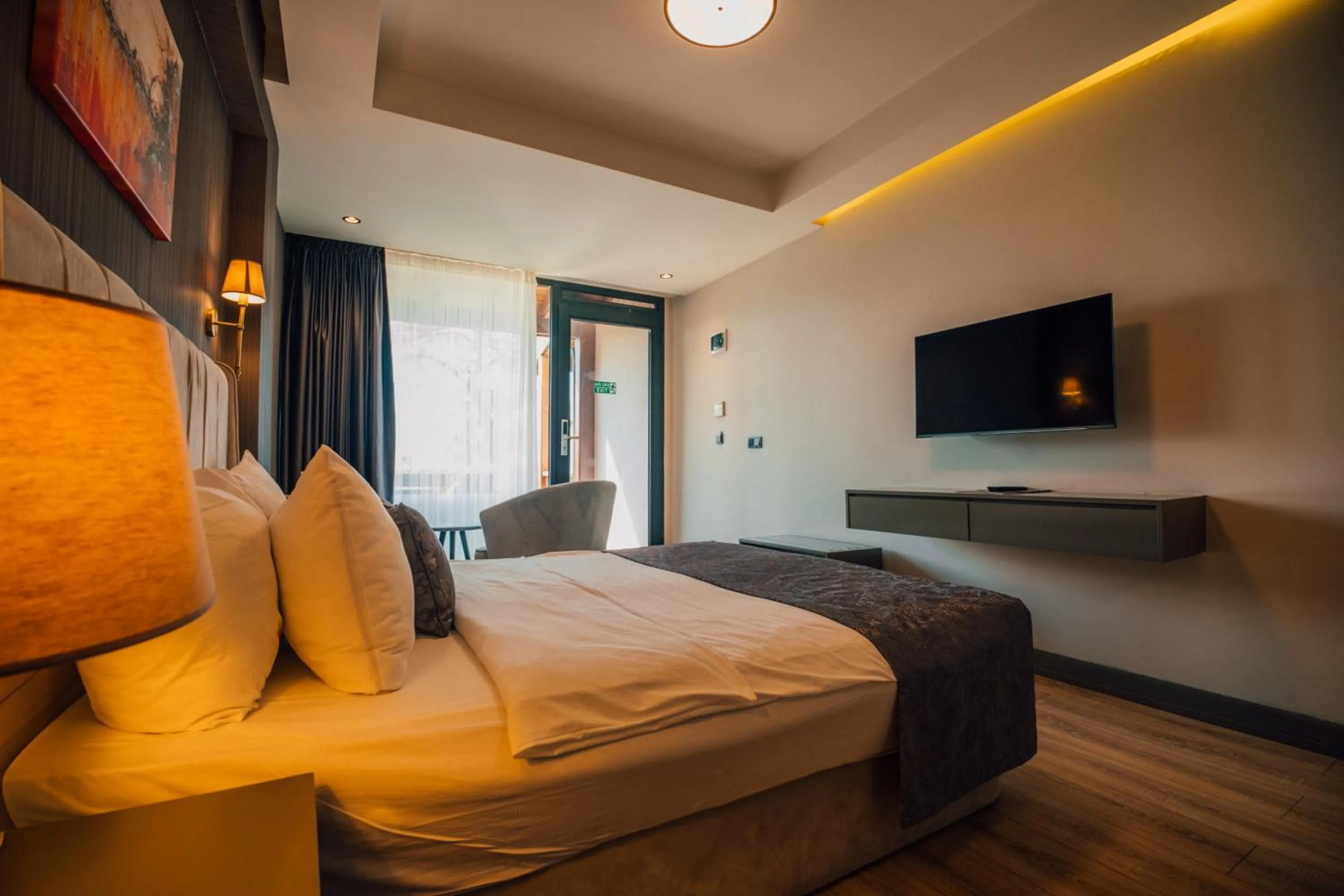 Bed in DELLAGO LUXURY HOTEL SAPANCA