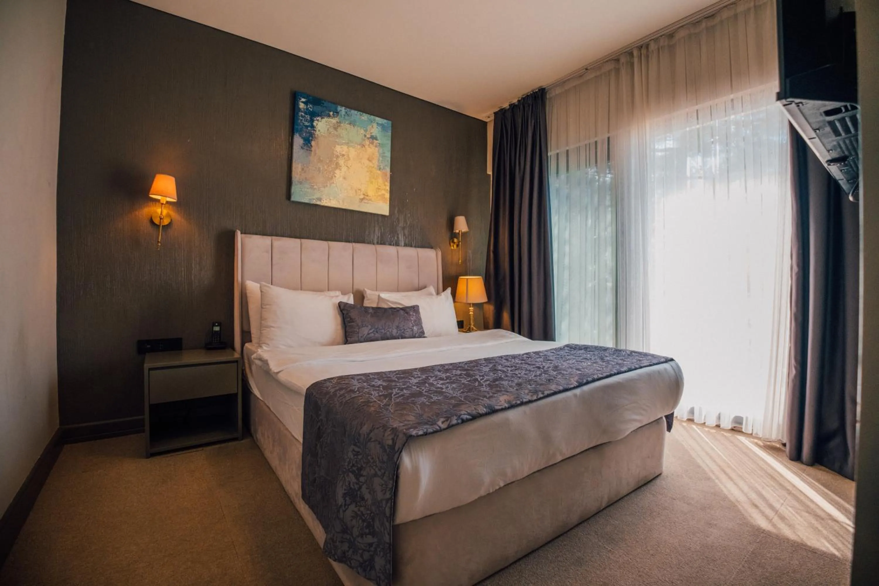 Bed in DELLAGO LUXURY HOTEL SAPANCA