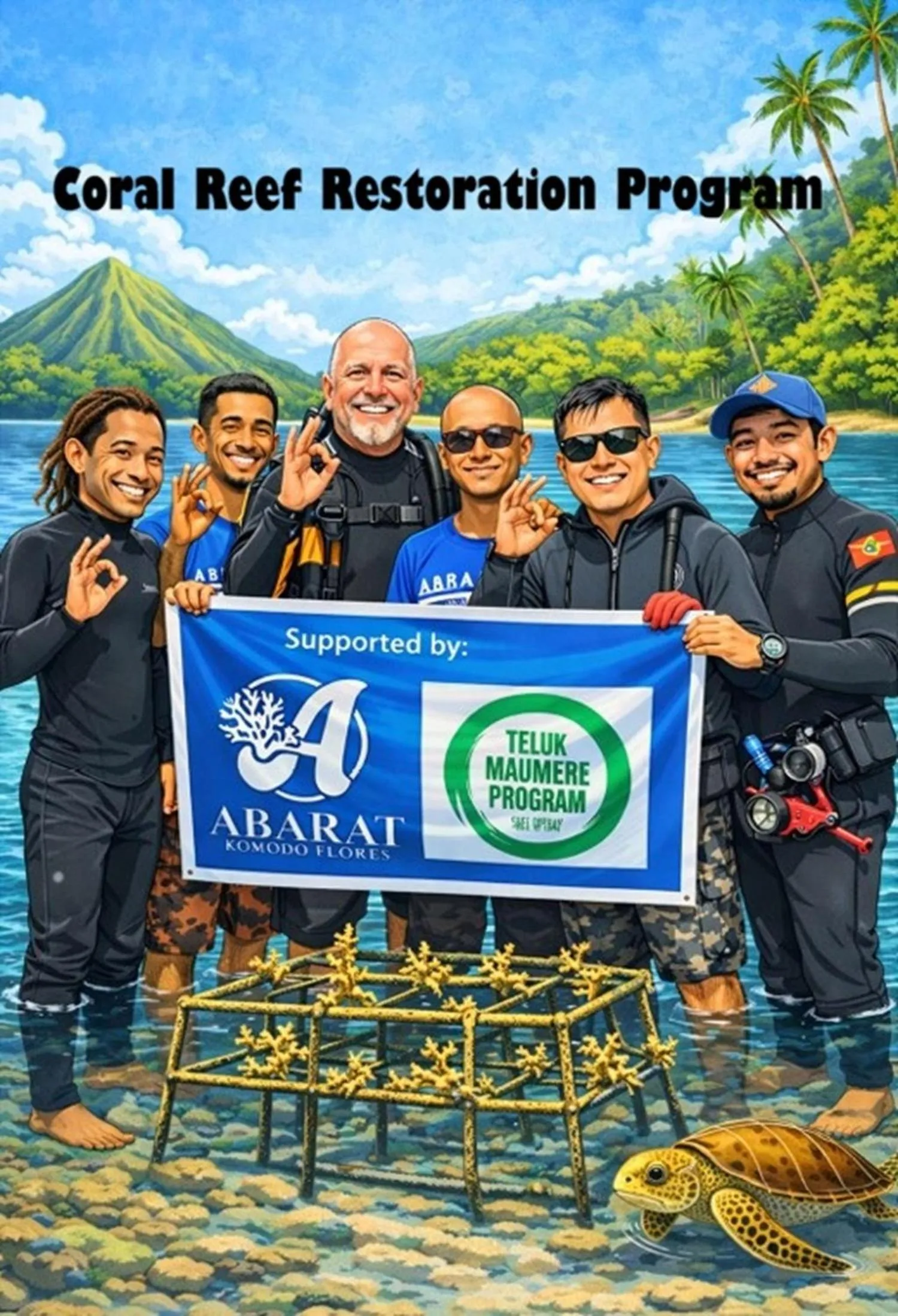 Area and facilities in Budi Sun Resort, Flores, Maumere - TMP Coral Reef Restoration Program