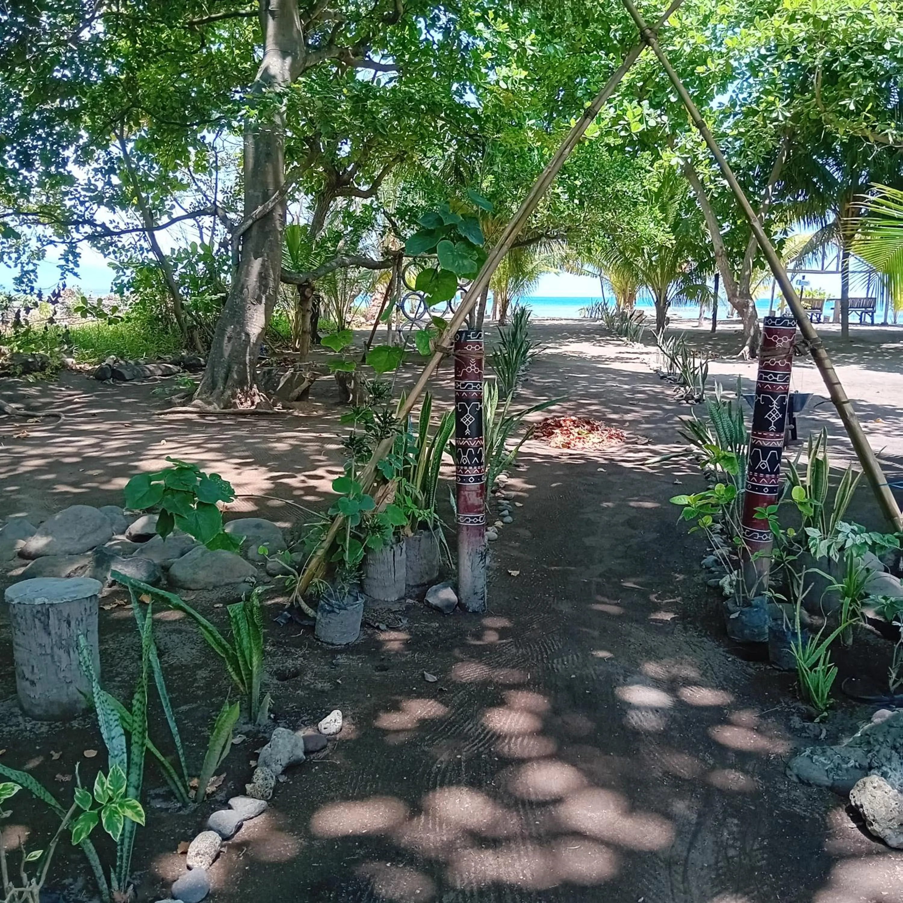Garden in Budi Sun Resort, Flores, Maumere
