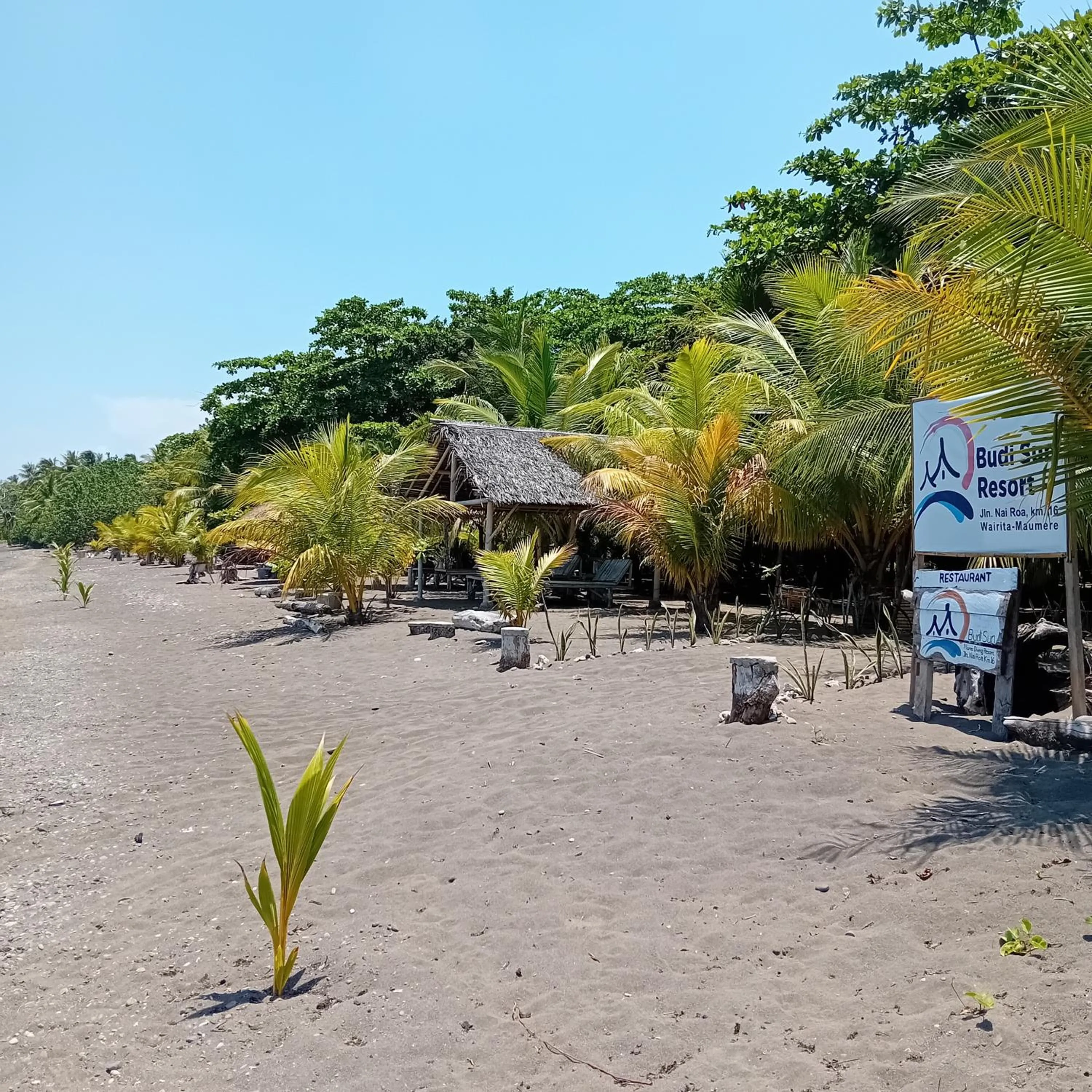 Beach in Budi Sun Resort, Flores, Maumere