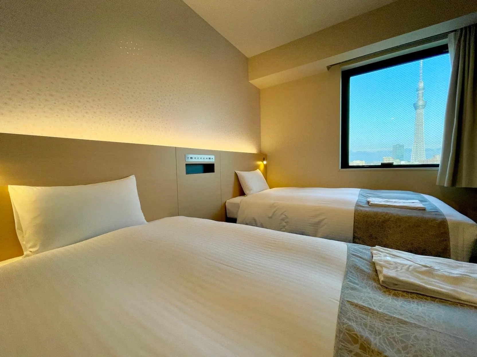 Bed in The Kanzashi Tokyo Asakusa