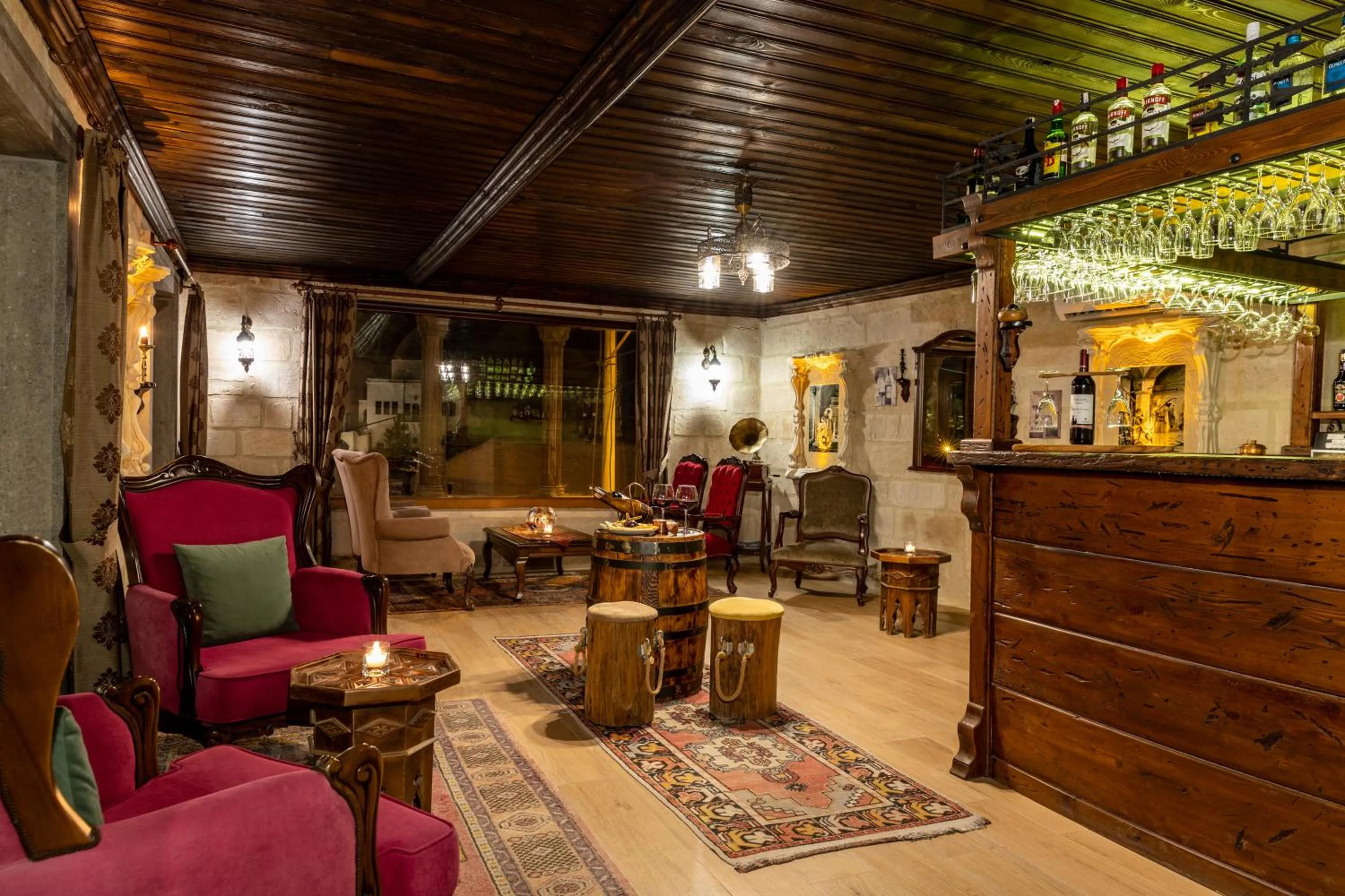 Seating area in Utopia Cave Cappadocia